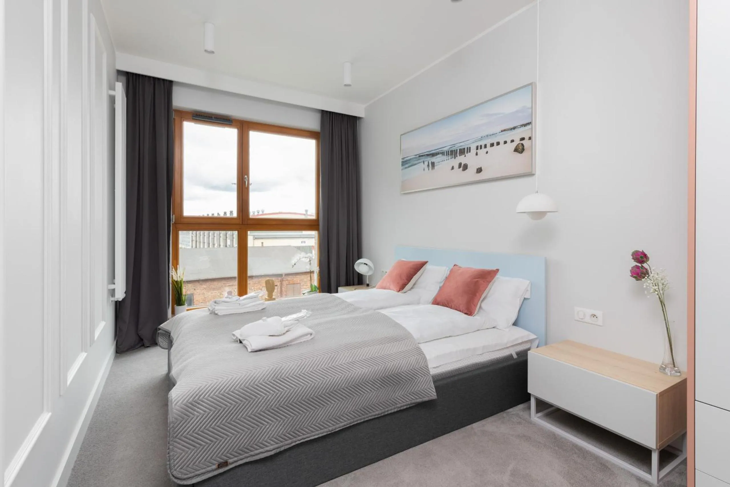 Bed in Zajezdnia Wrzeszcz Gdańsk by Renters Prestige