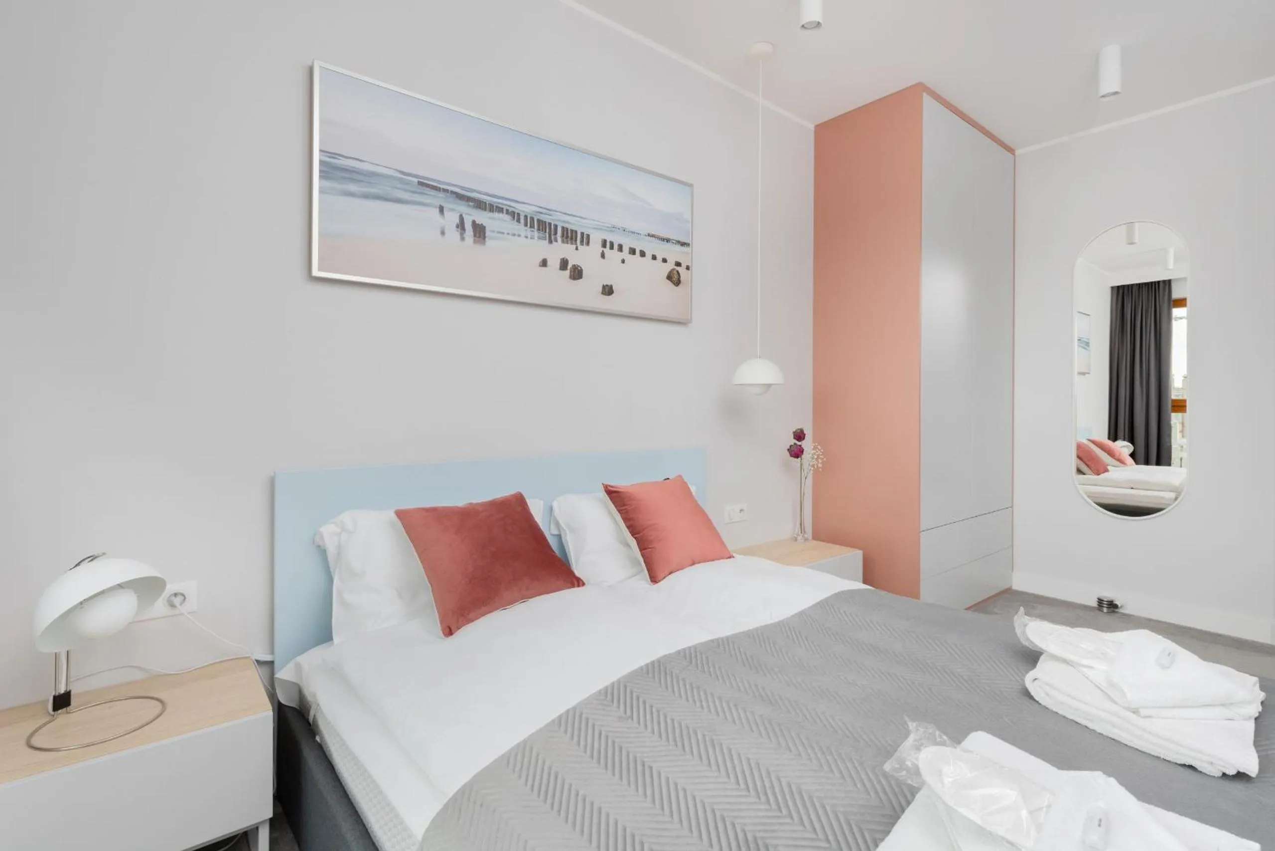 Bed in Zajezdnia Wrzeszcz Gdańsk by Renters Prestige