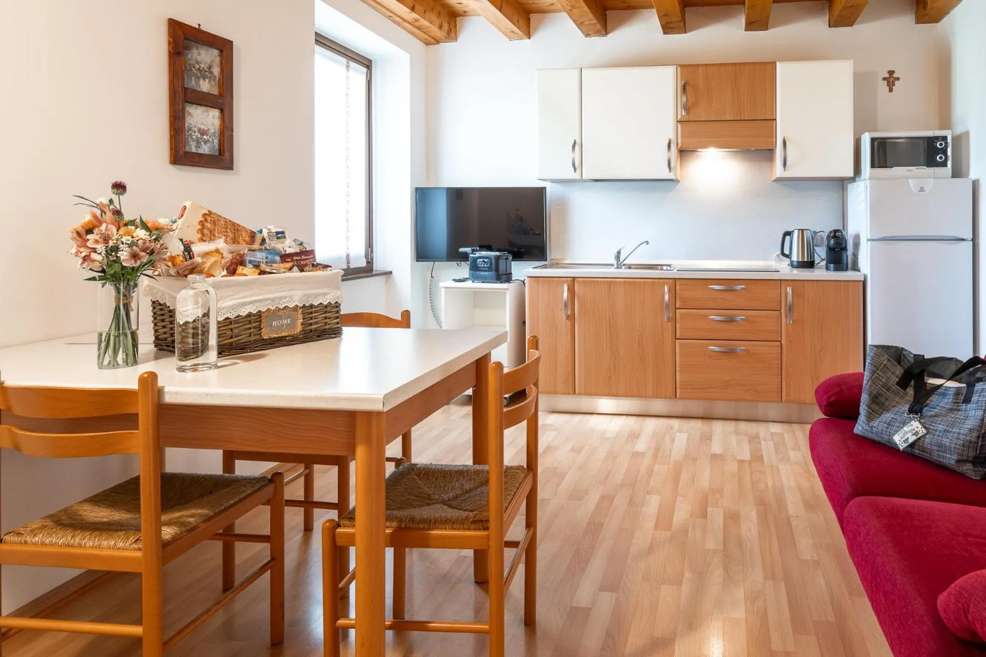 Kitchen or kitchenette in Agriturismo Al Tralcio