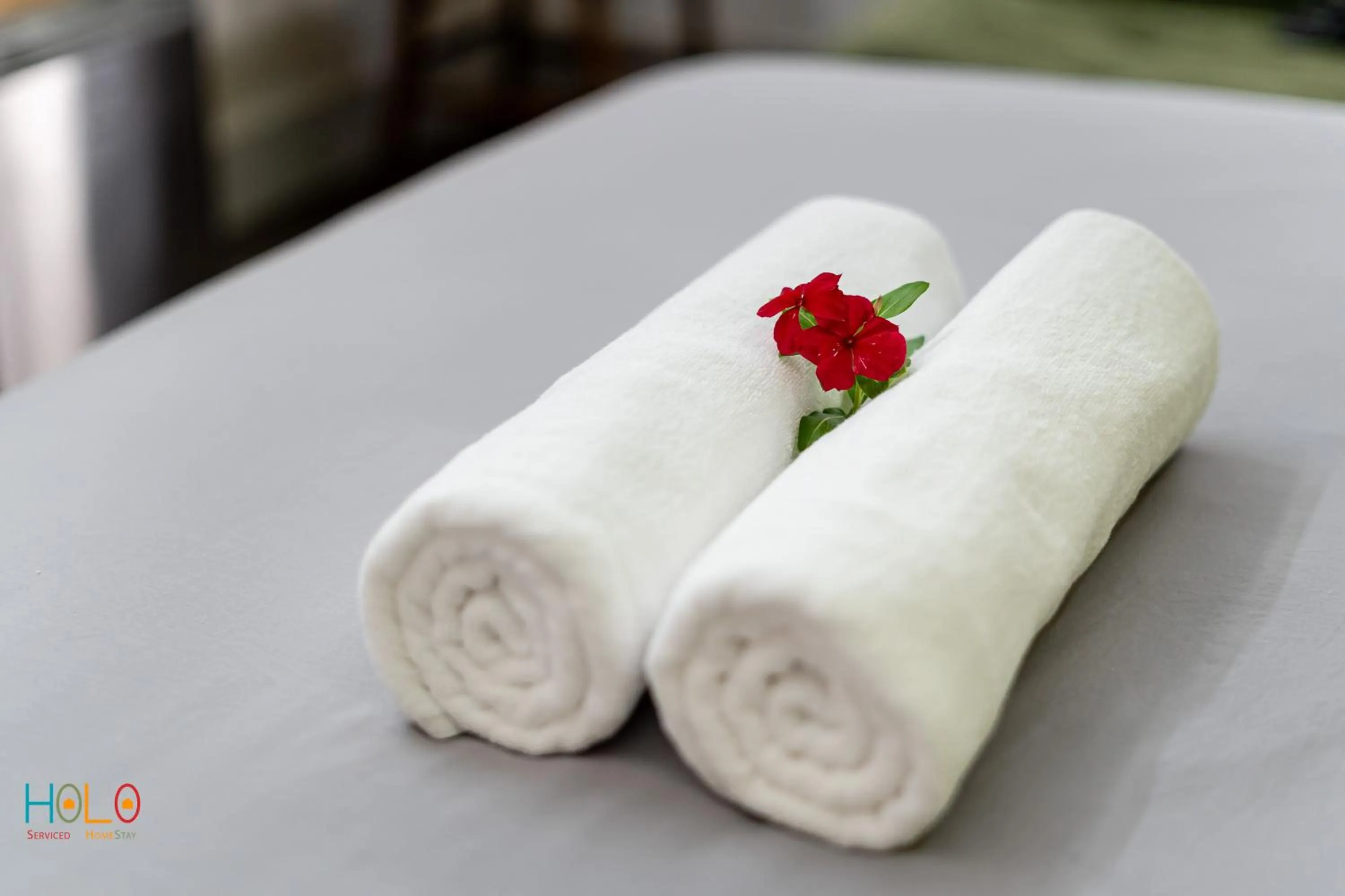 towels in HoLo Central Saigon - Serviced HomeStay