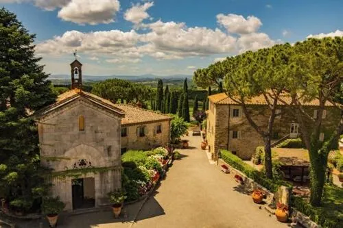 Bird's eye view in Borgo San Felice Resort
