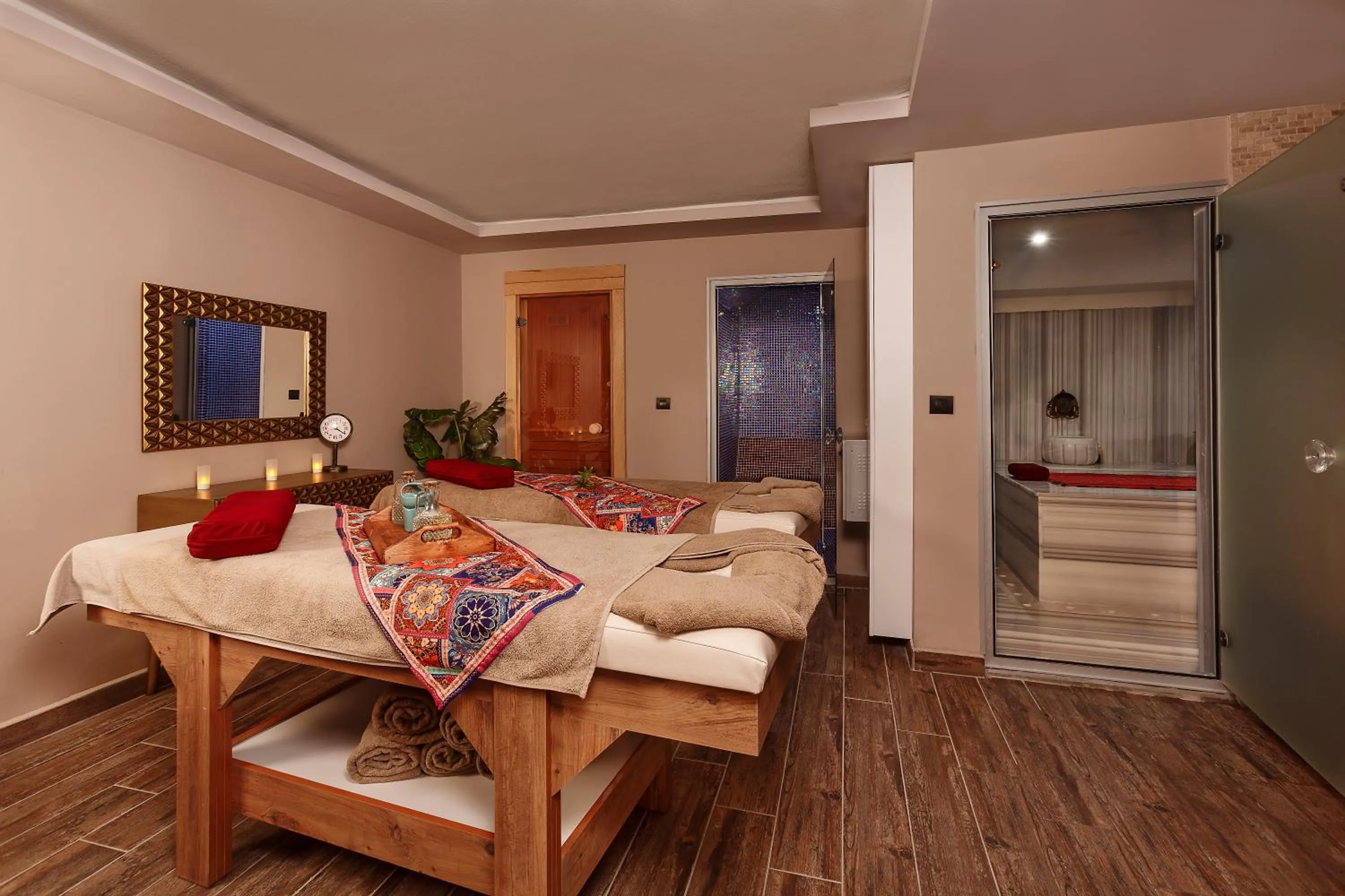 Sauna, Bed in Optimum Luxury Hotel&Spa