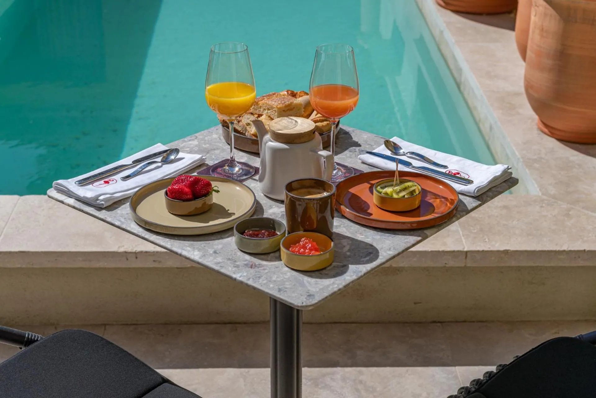 Continental breakfast in Marcelle en Camargue