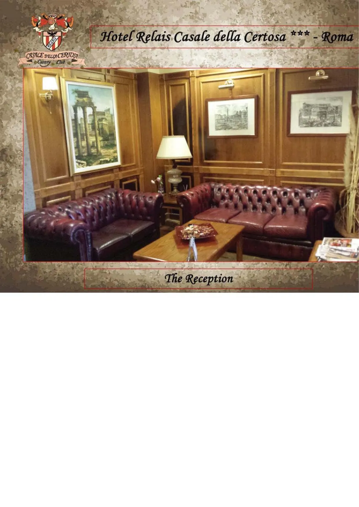 Living room in Casale Certosa