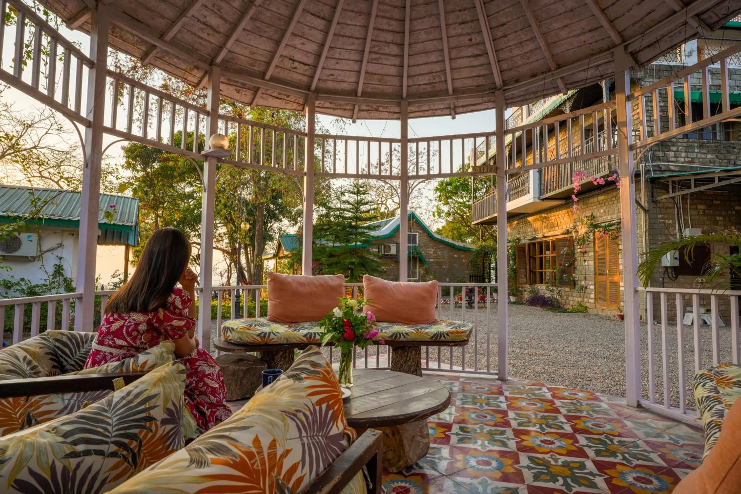 Patio in Seclude Nahan, Bantony Cottage