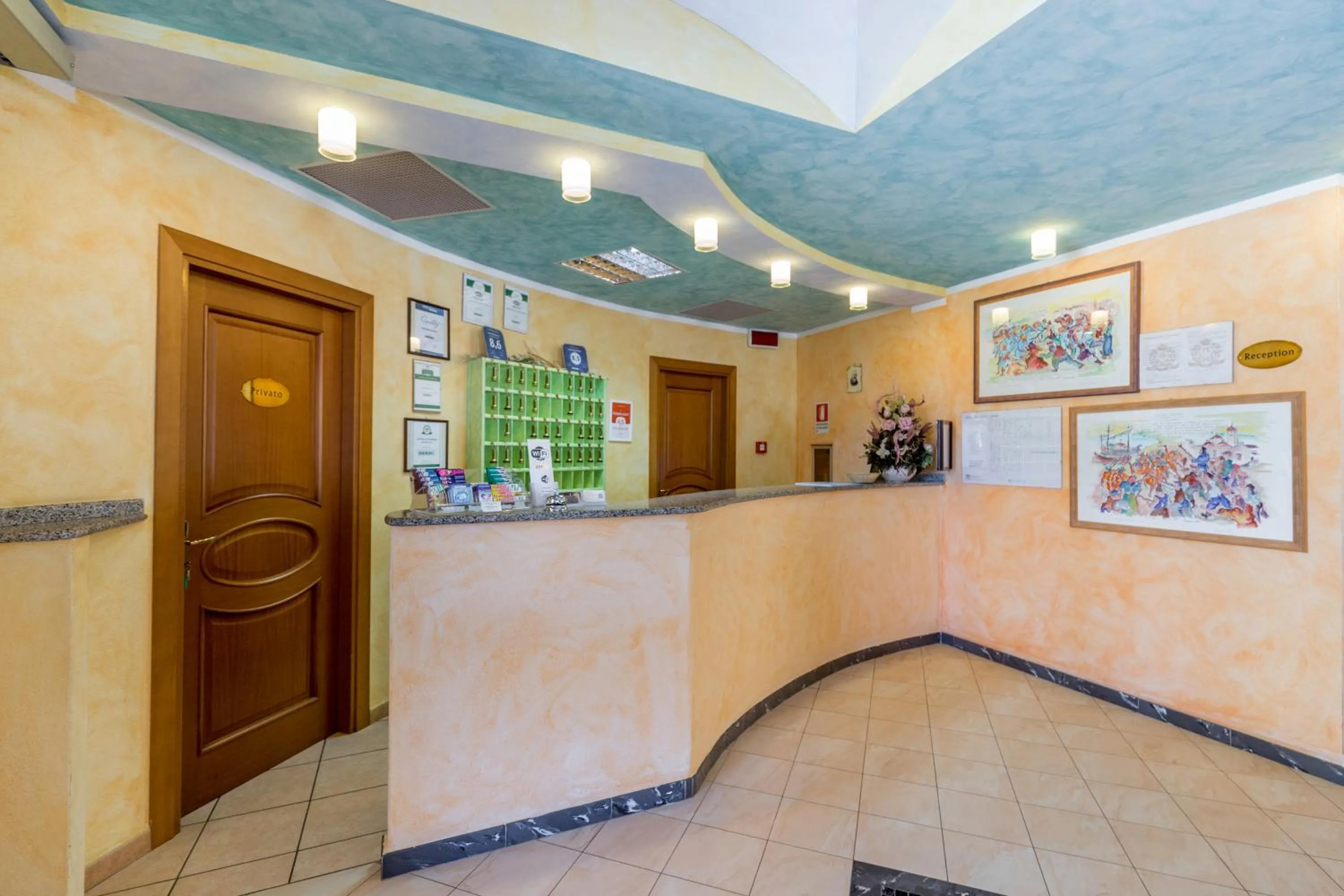 Lobby or reception in Hotel Baia Marina