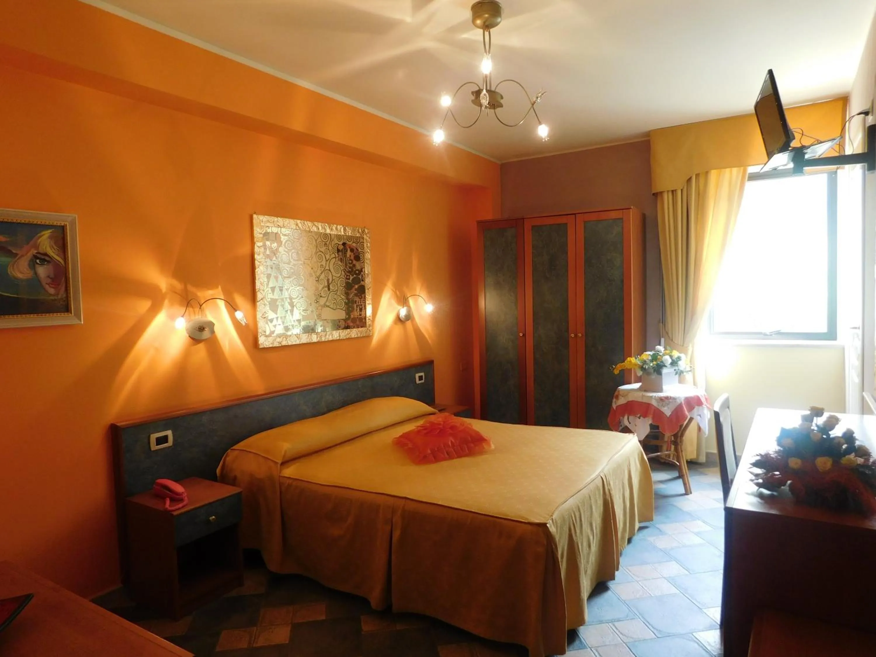 Bed in Hotel Blumentag