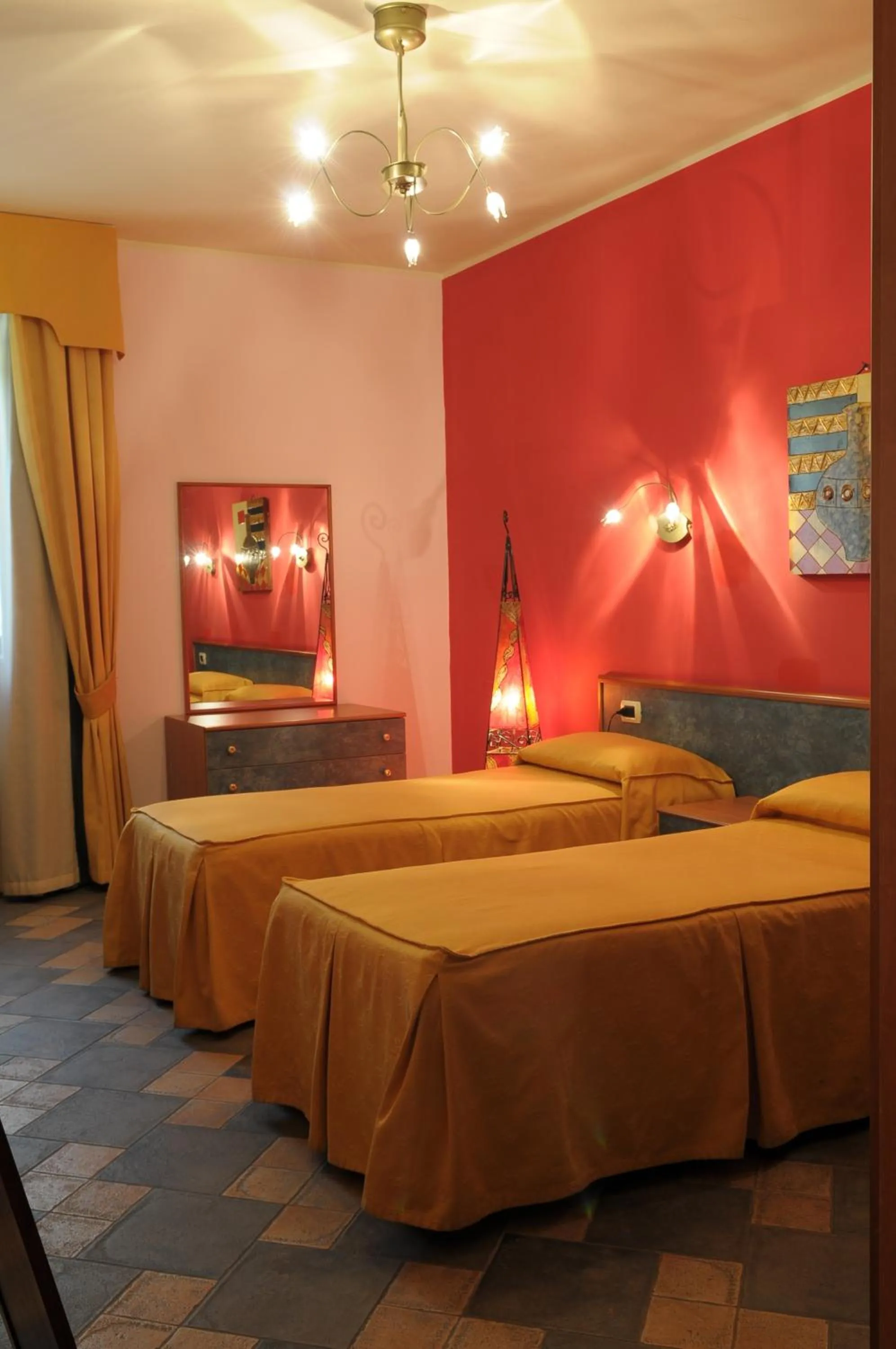 Bed in Hotel Blumentag