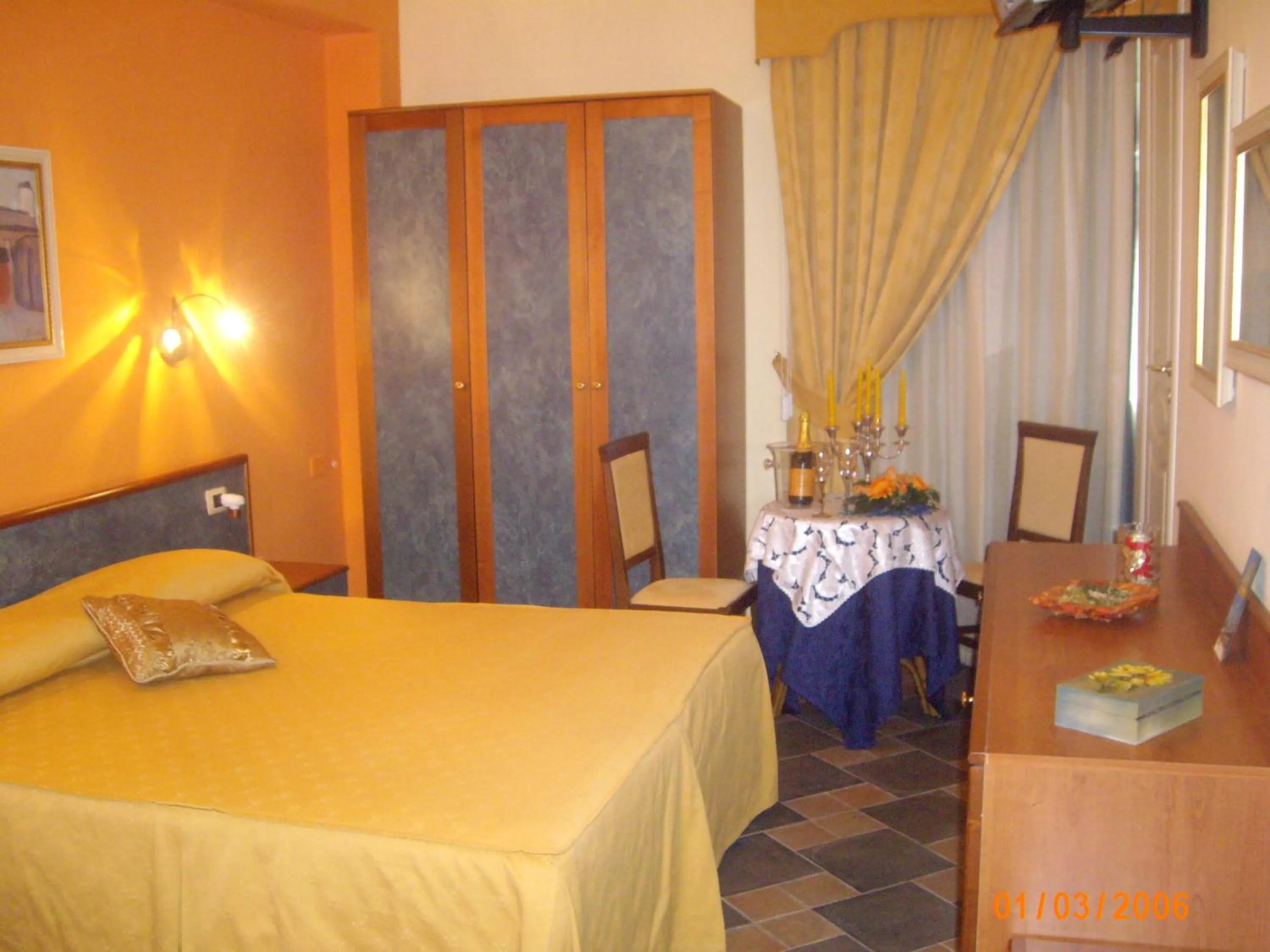 Bed in Hotel Blumentag