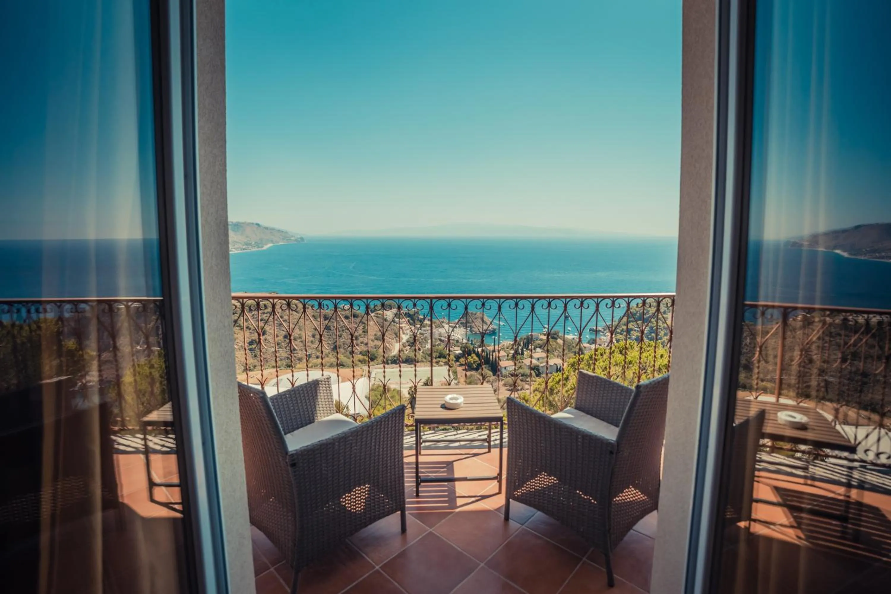 Patio in Grand Hotel Miramare