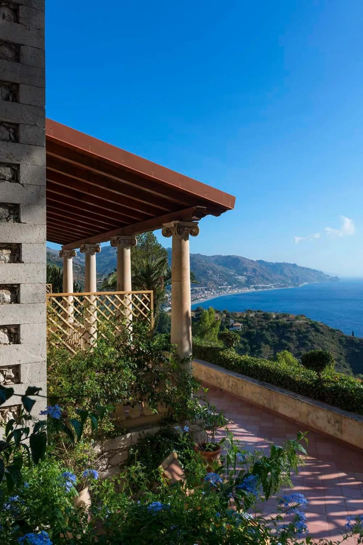 Patio in Grand Hotel Miramare