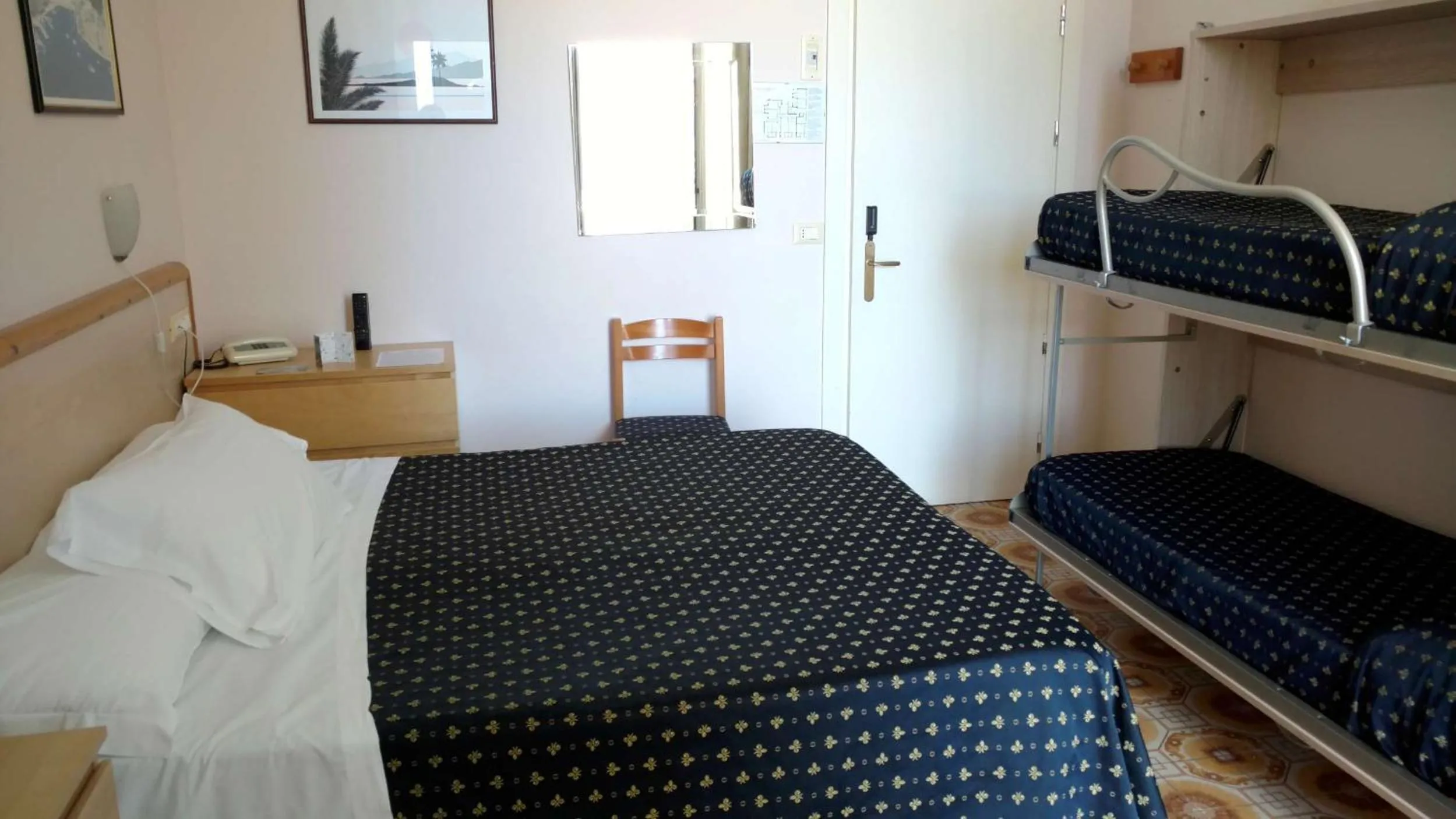 Bed in Hotel Delle Mimose