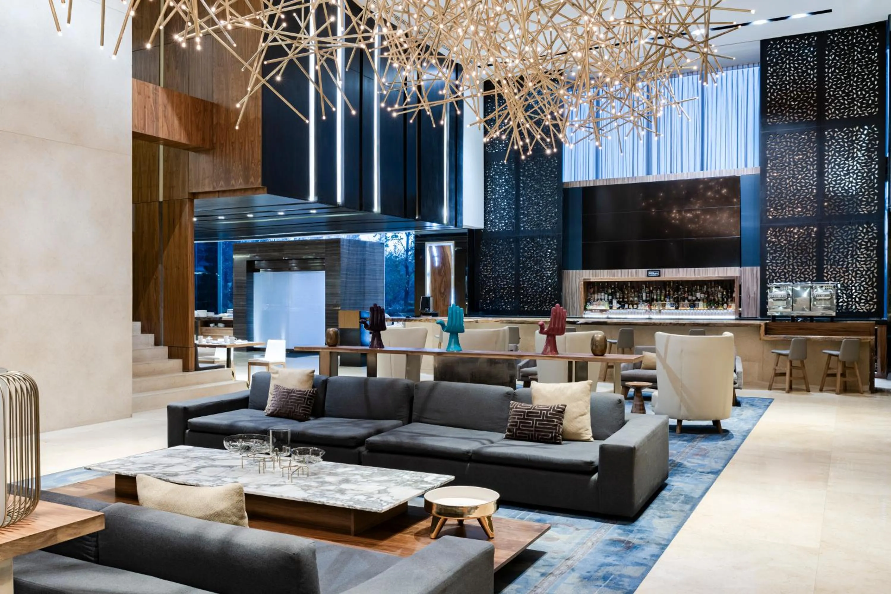 Lobby or reception in Hilton Mexico City Santa Fe