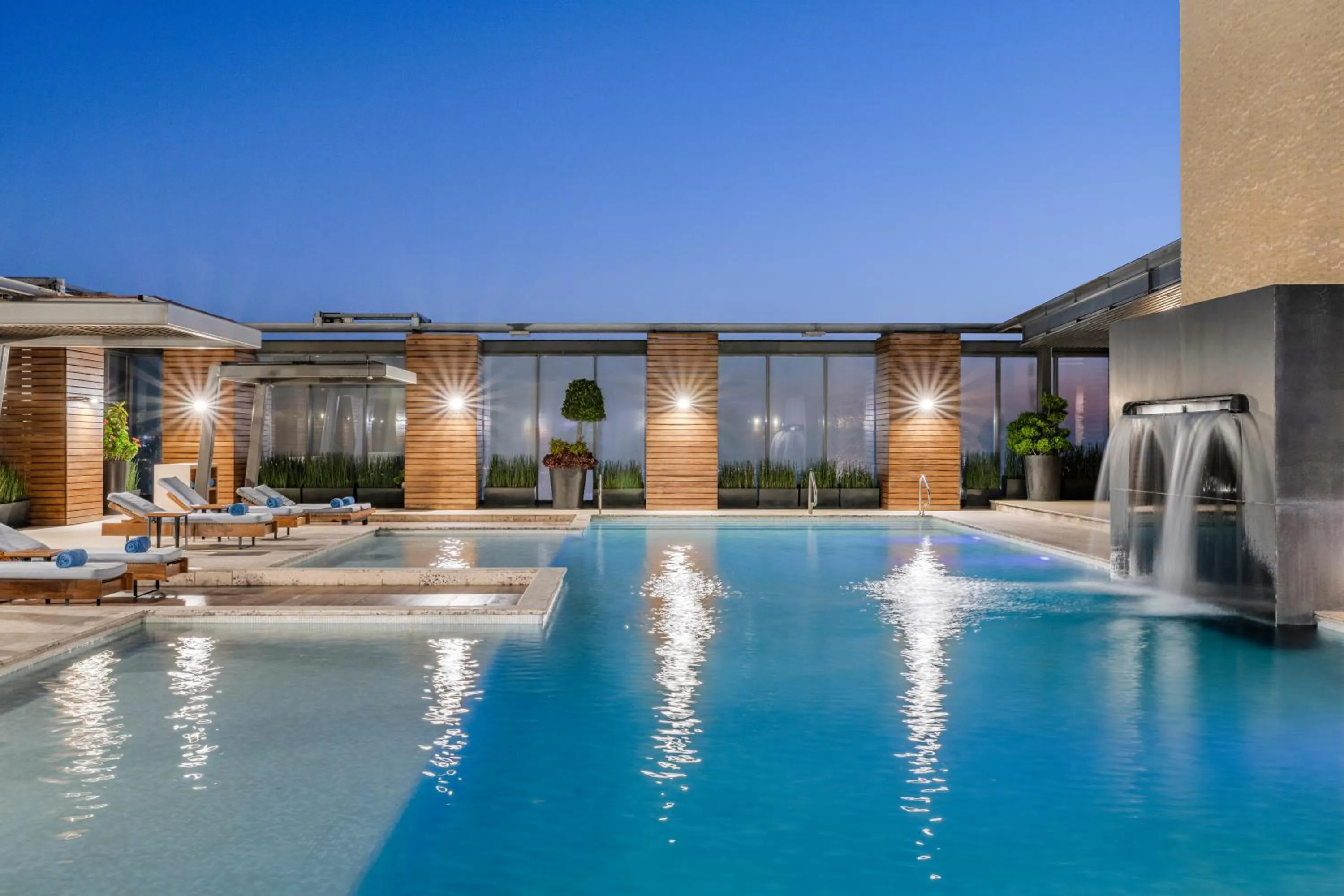 Pool view in Hilton Mexico City Santa Fe