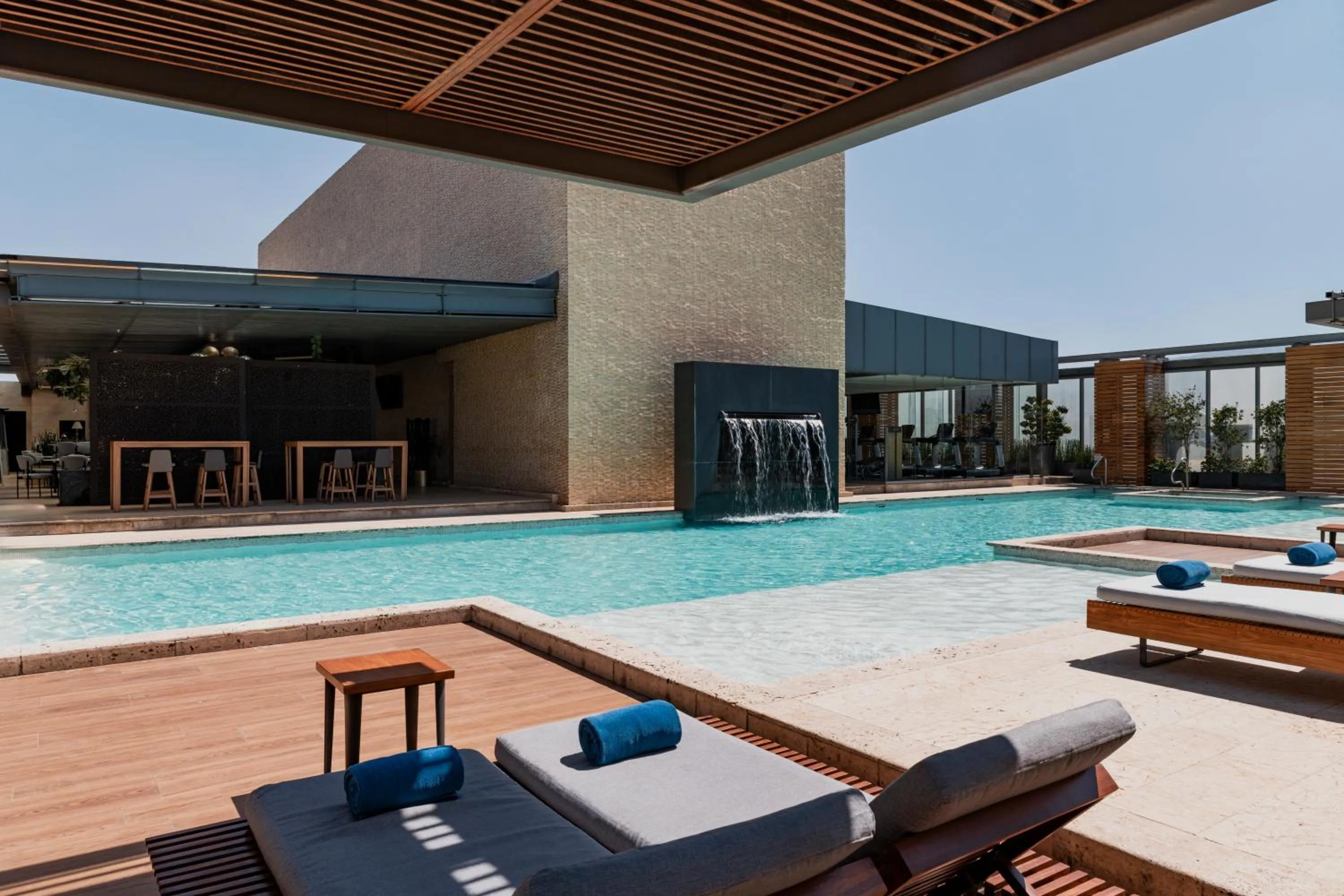 Swimming pool in Hilton Mexico City Santa Fe