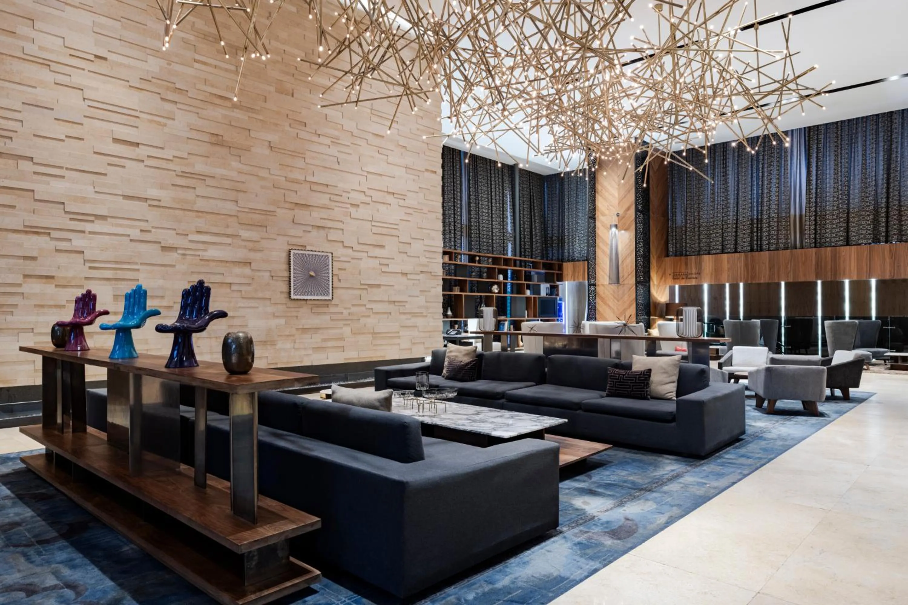 Lobby or reception in Hilton Mexico City Santa Fe