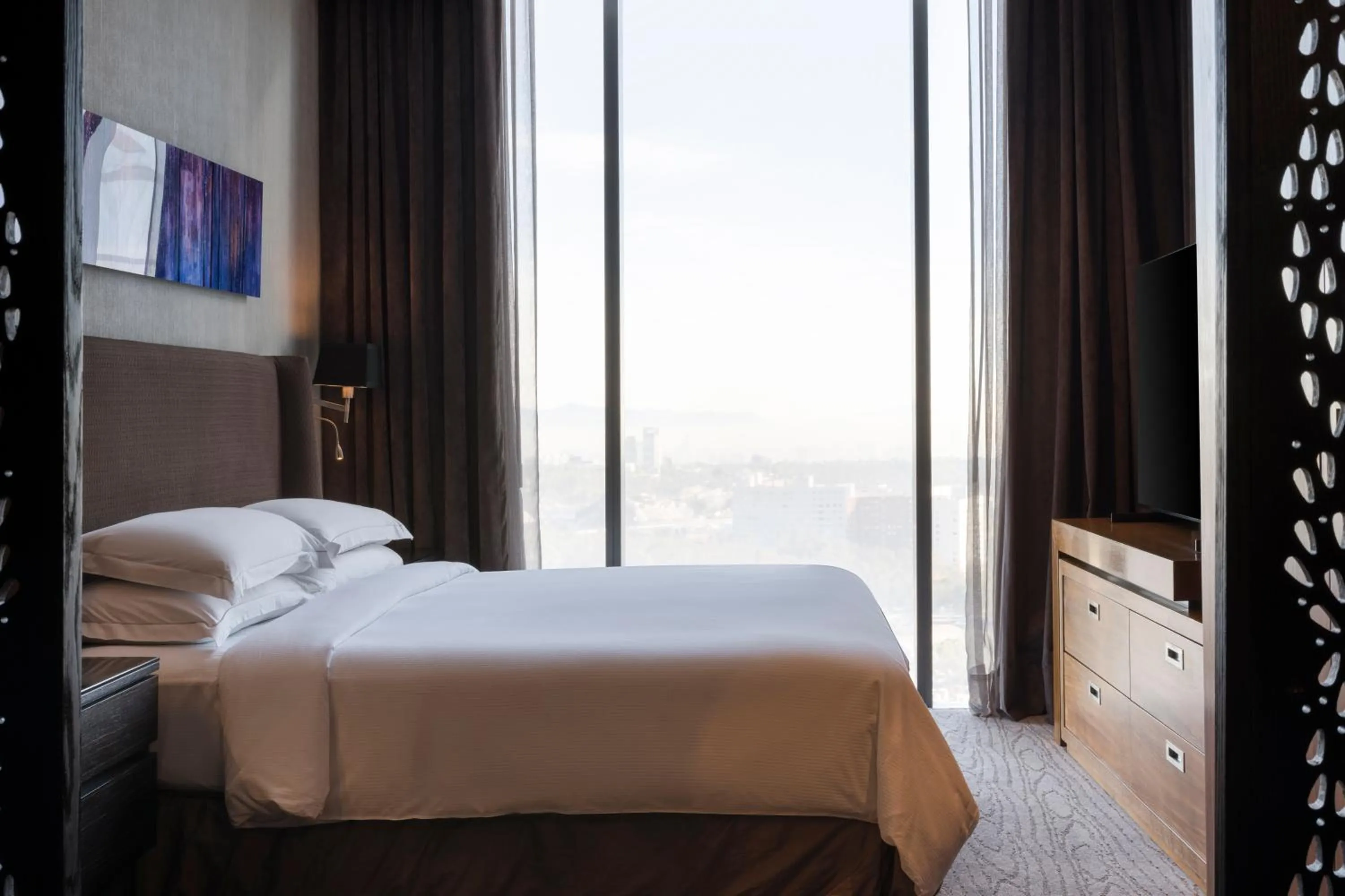 Bedroom, Bed in Hilton Mexico City Santa Fe