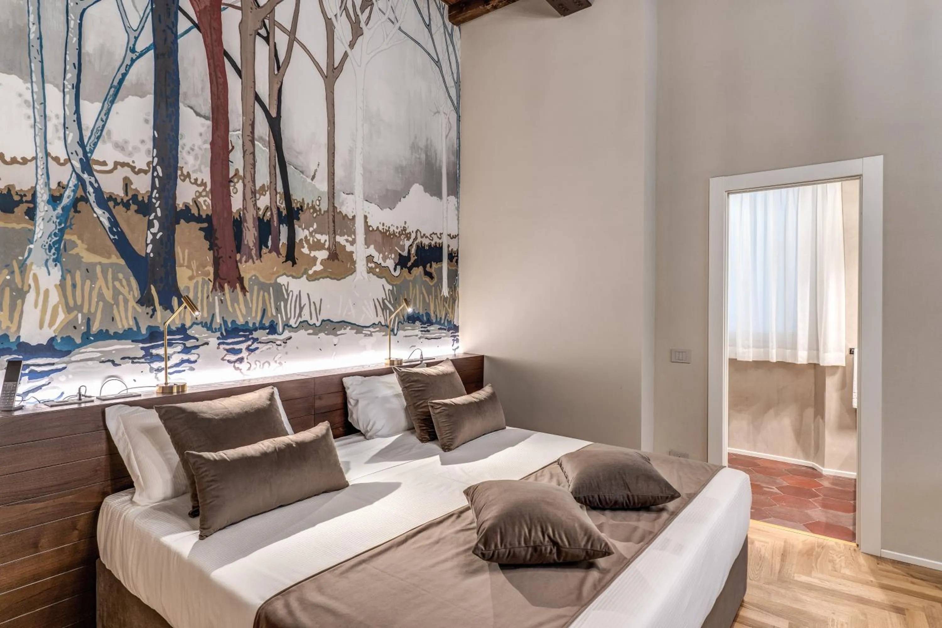 Bed in Albergo Abruzzi