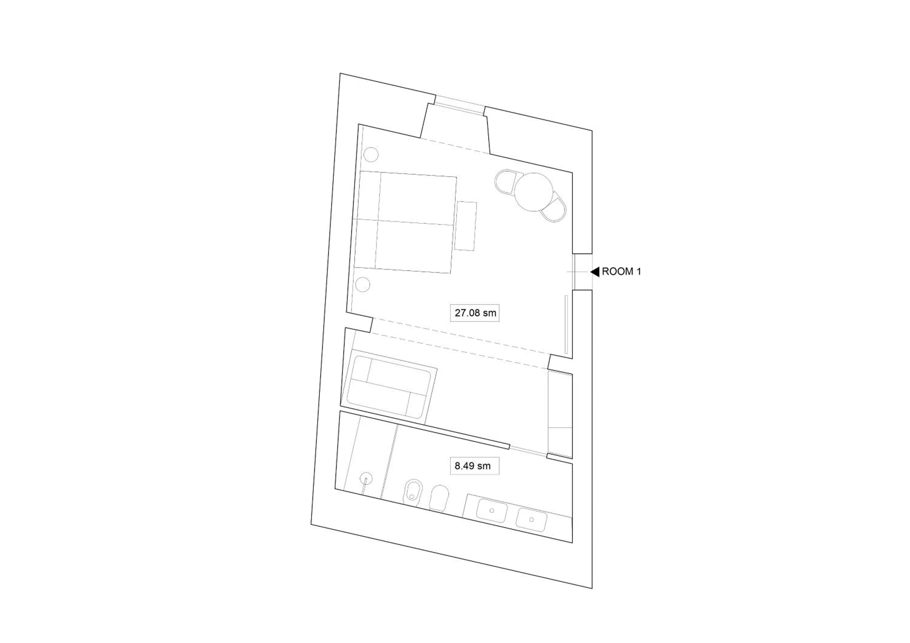 Floor plan in Albergo Abruzzi