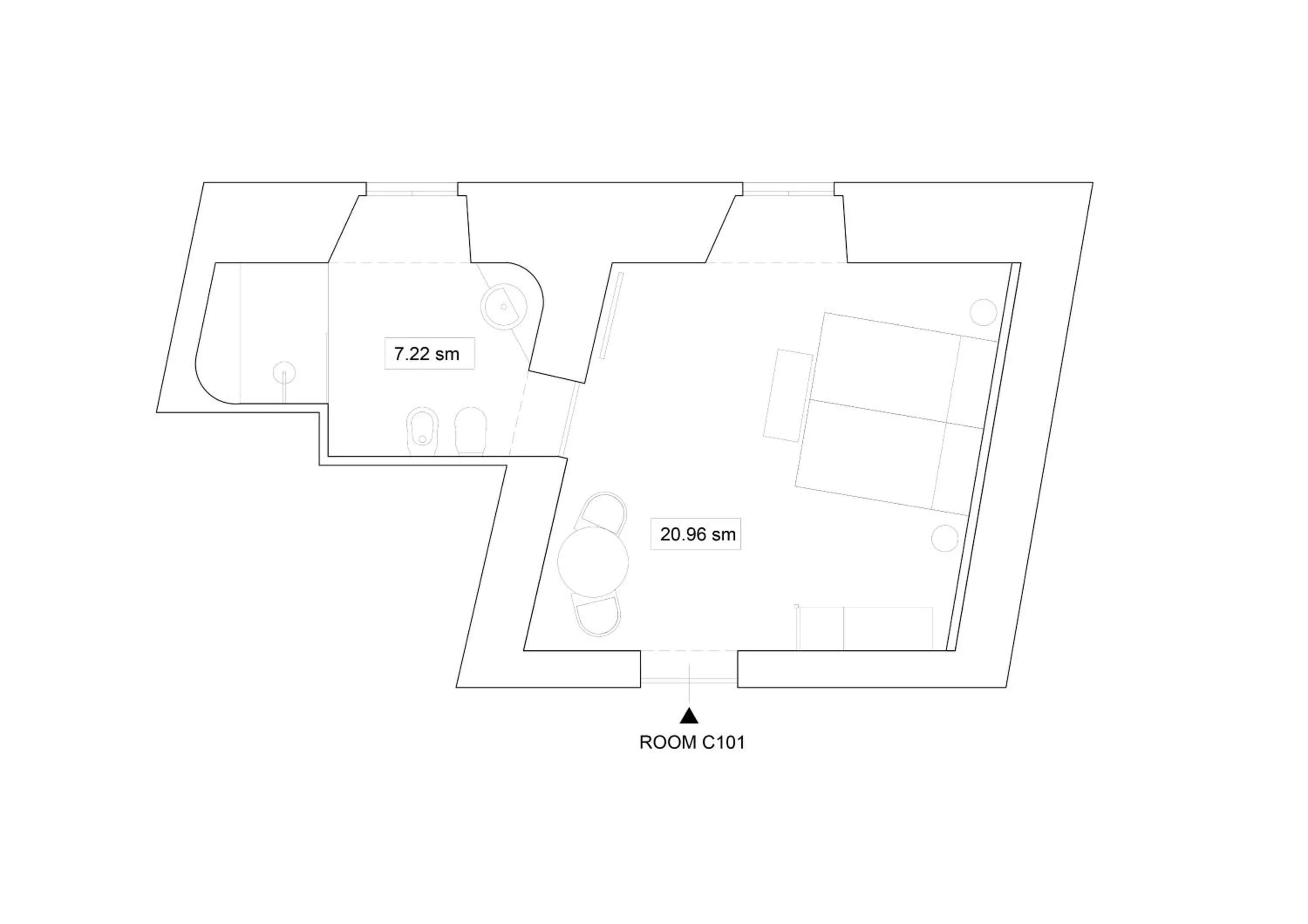 Floor plan in Albergo Abruzzi