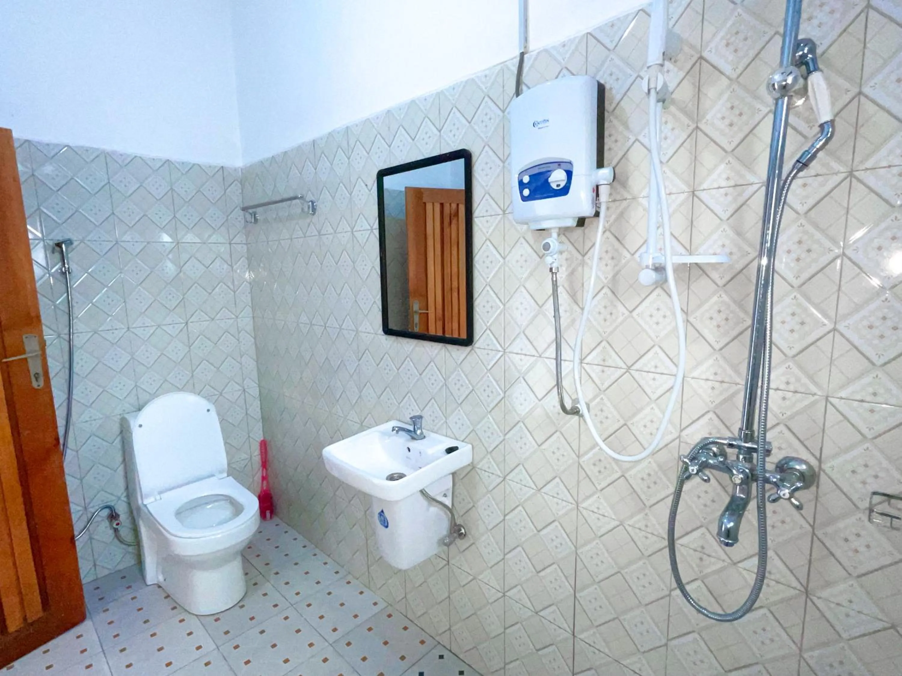 Shower in Agape House Kisoro