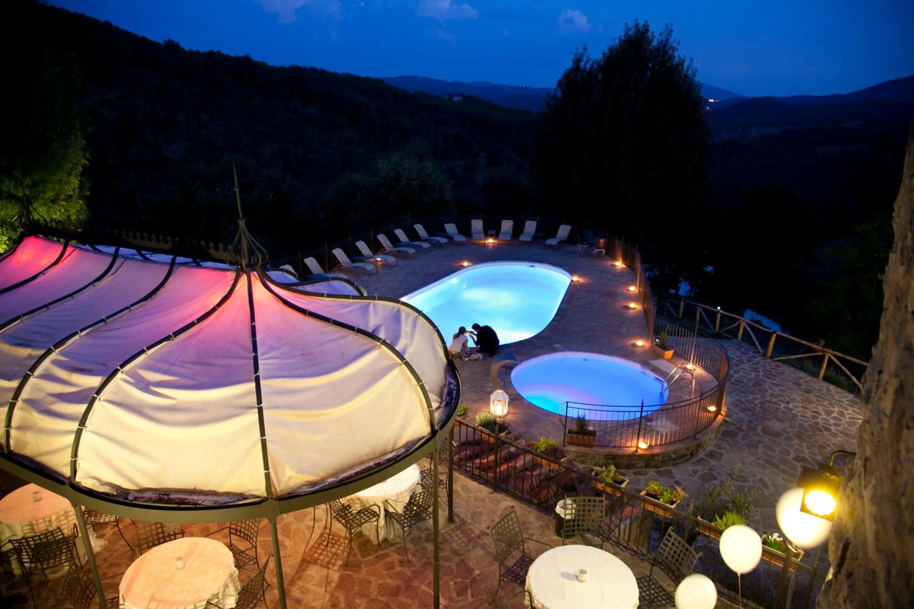 Pool view in Il Castelluccio Country Resort Restaurant & SPA