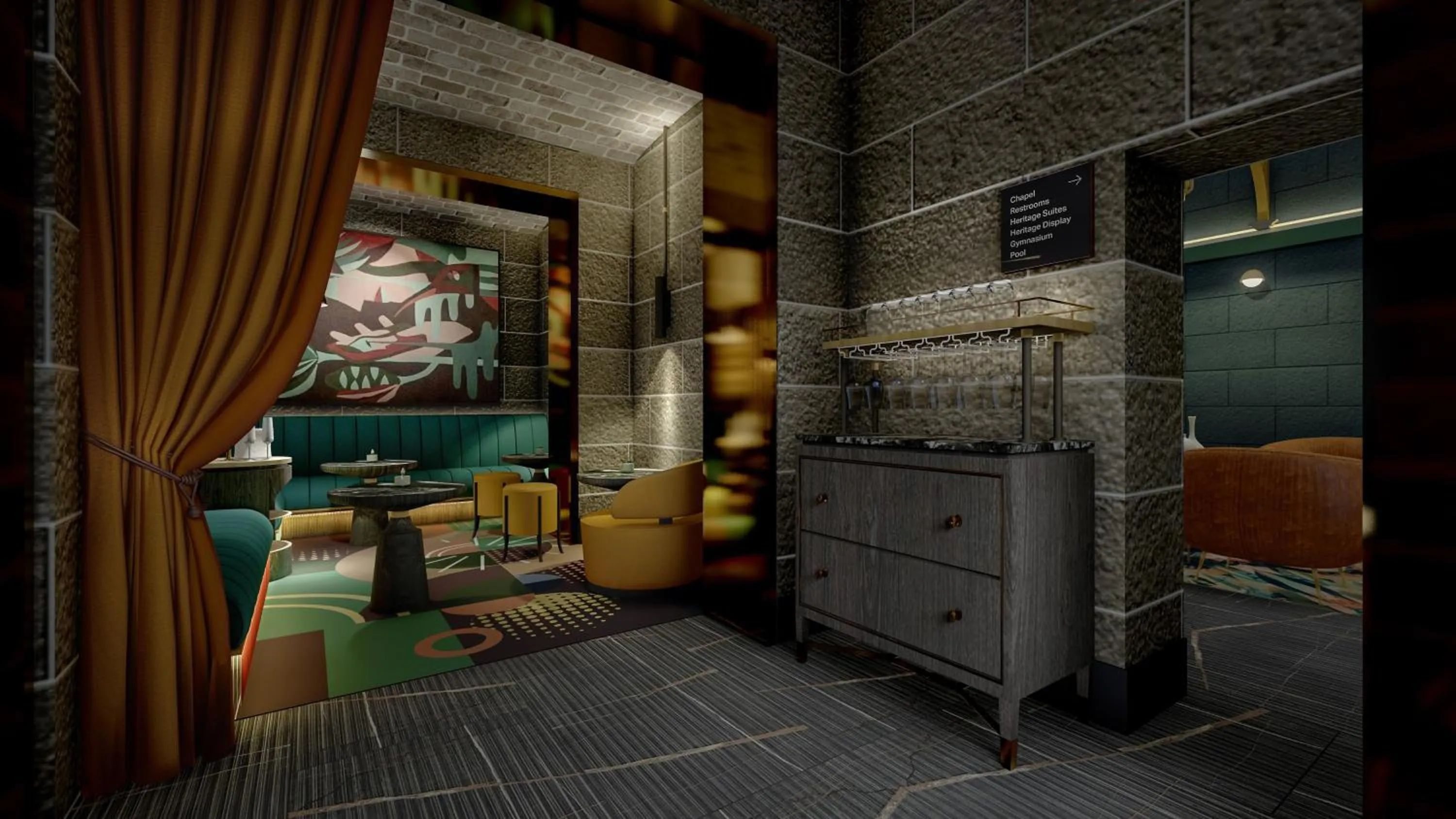 Lounge or bar in Adina Apartment Hotel Melbourne, Pentridge