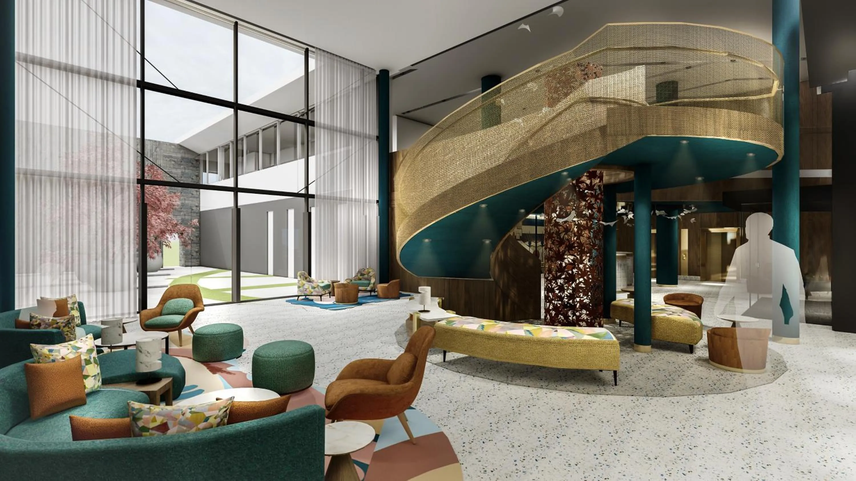 Lobby or reception in Adina Apartment Hotel Melbourne, Pentridge