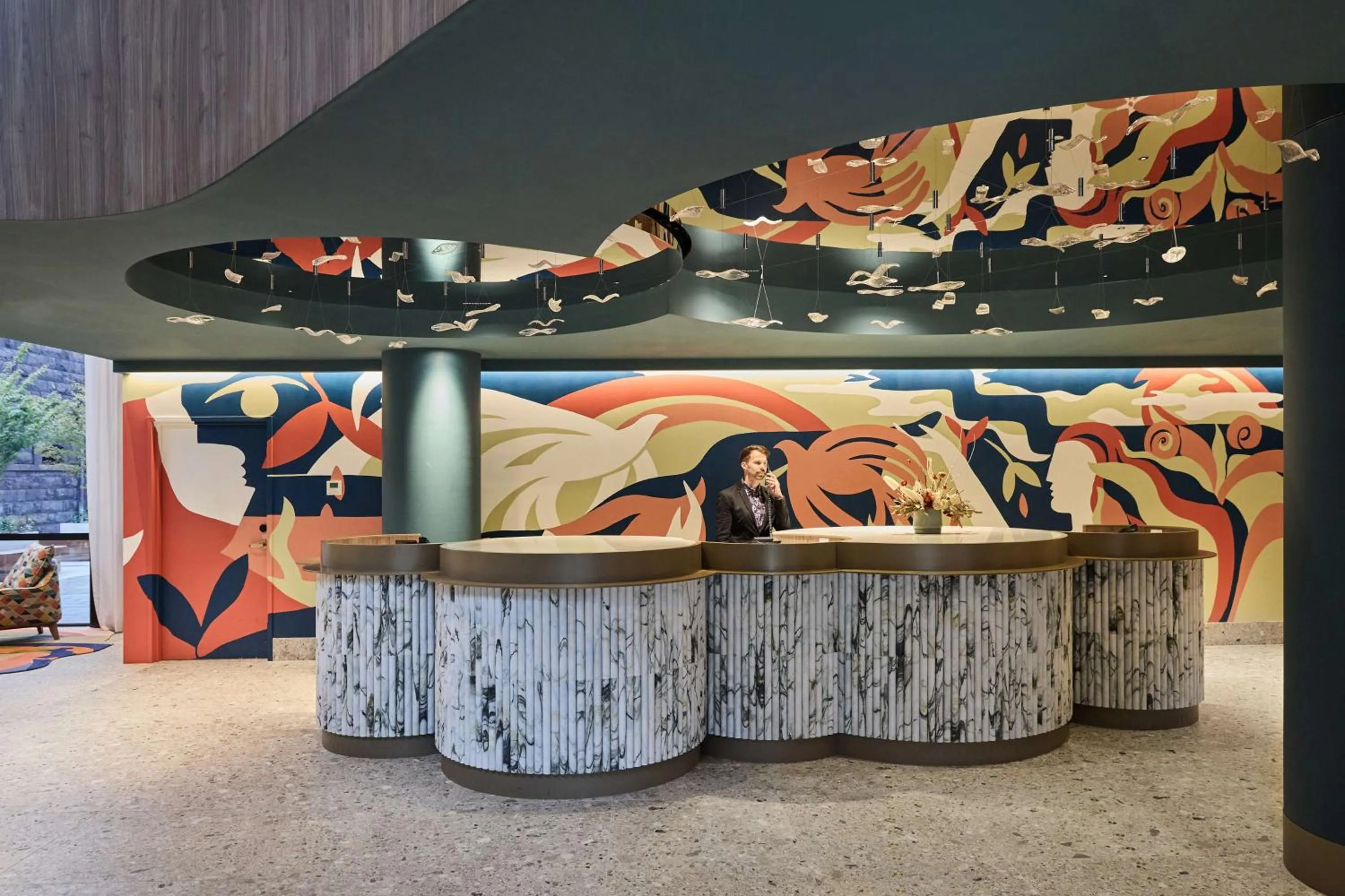 Lobby or reception in Adina Apartment Hotel Melbourne, Pentridge