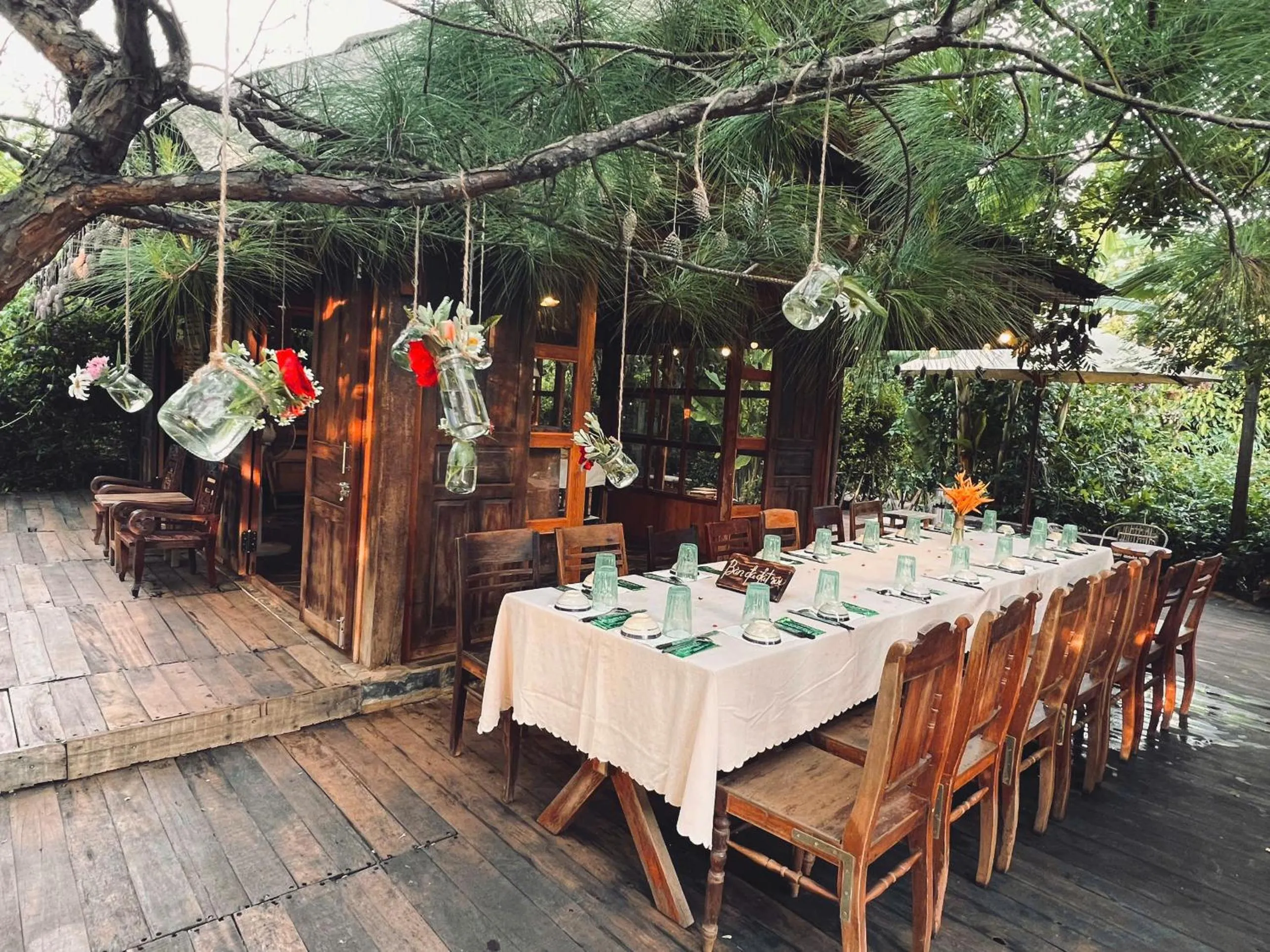 Evening entertainment in Mộc An Nhiên Farmstay