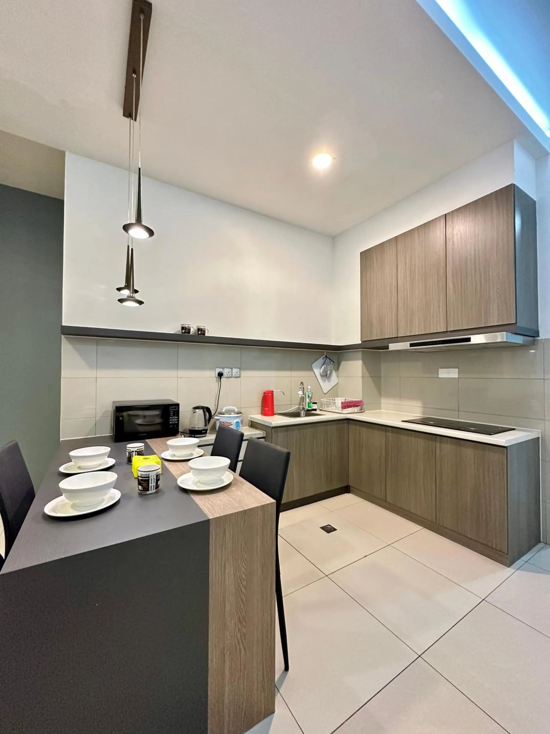 Kitchen or kitchenette in AJ Suites @ Loft Imago KK