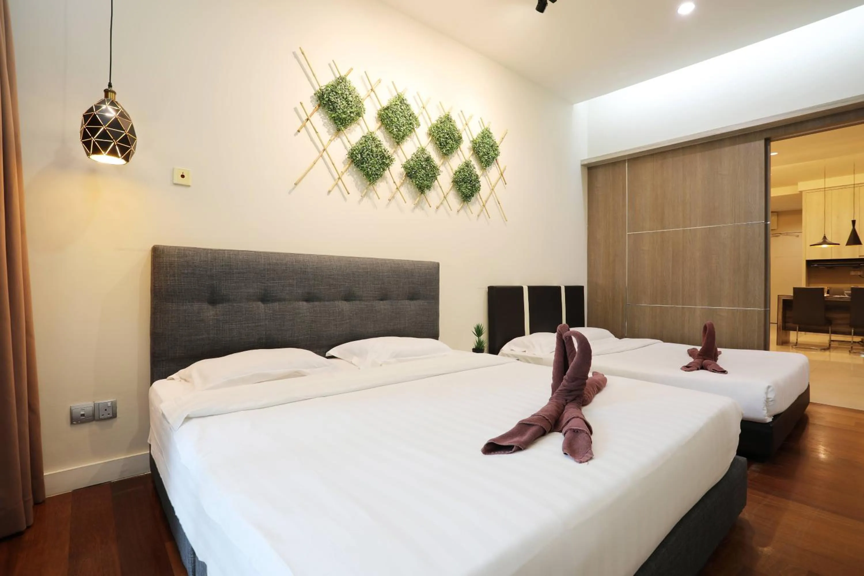 Bedroom, Bed in AJ Suites @ Loft Imago KK