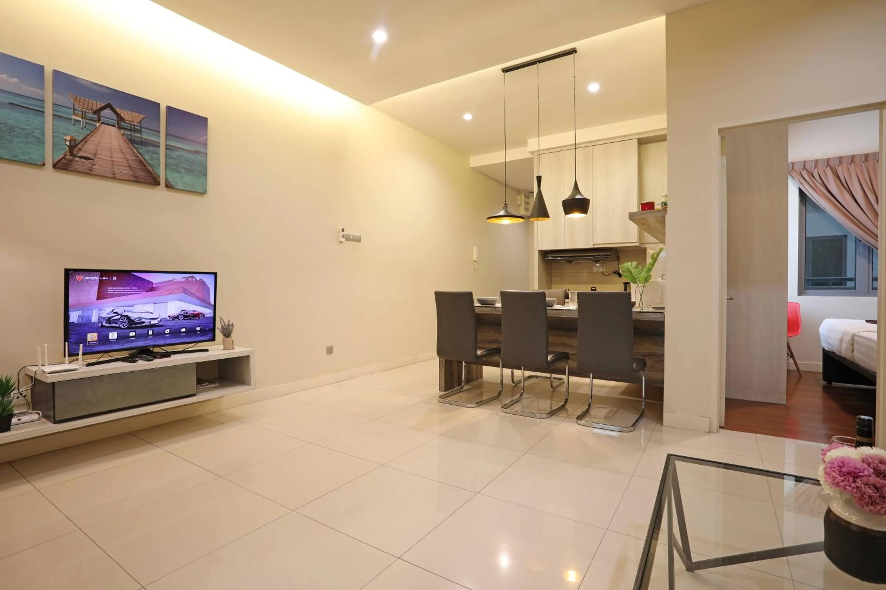 Living room in AJ Suites @ Loft Imago KK