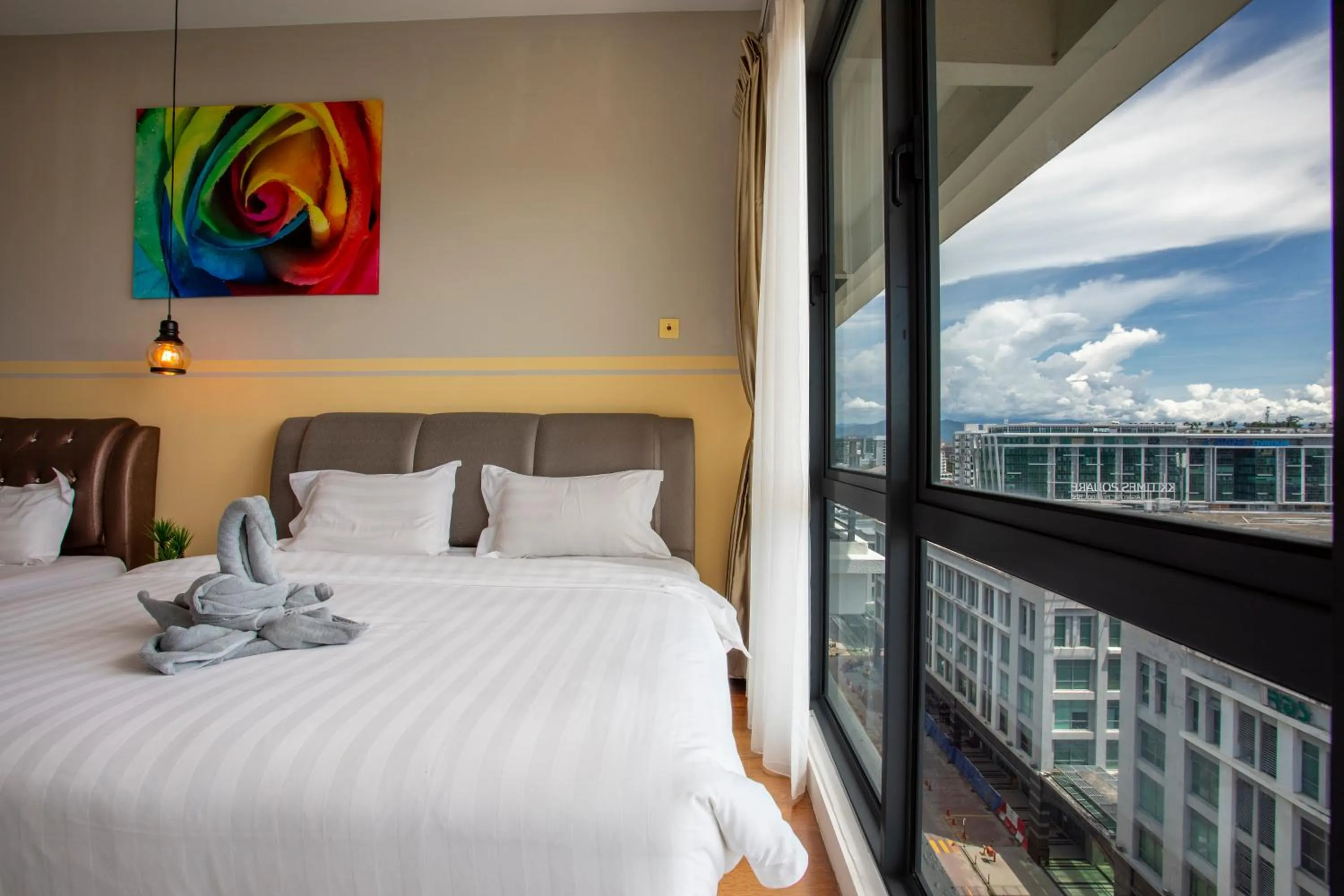 Bedroom, Bed in AJ Suites @ Loft Imago KK