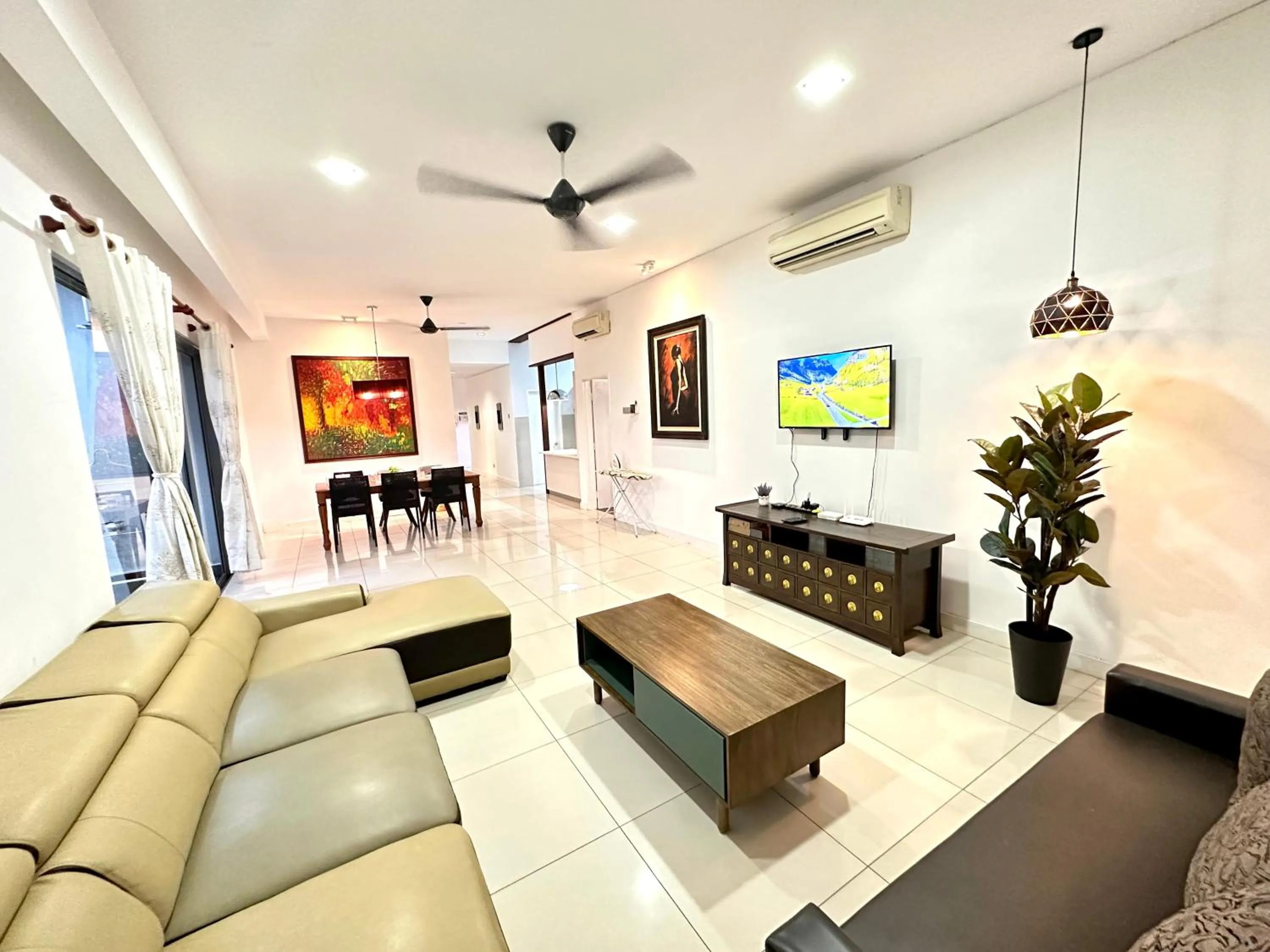 Communal lounge/ TV room in AJ Suites @ Loft Imago KK