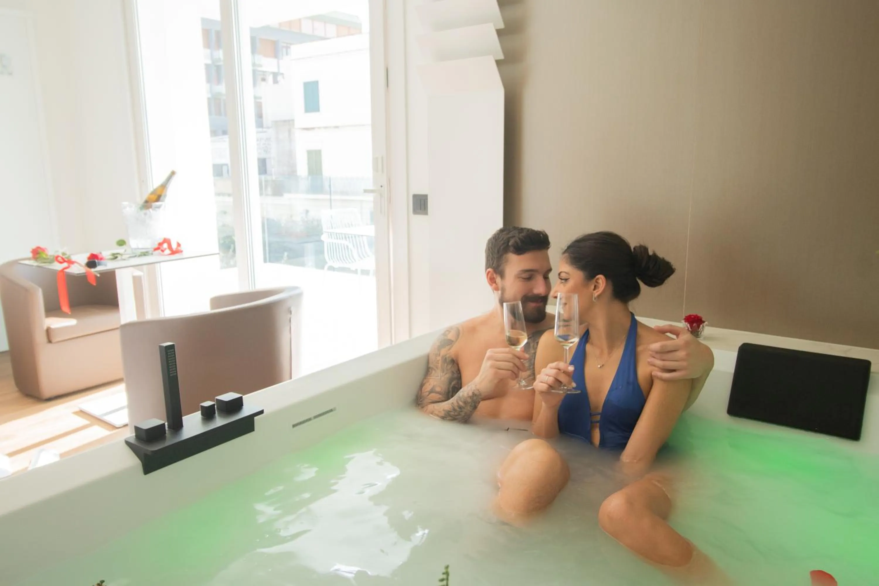 People in Popula Rooms & Mediterranean Bay