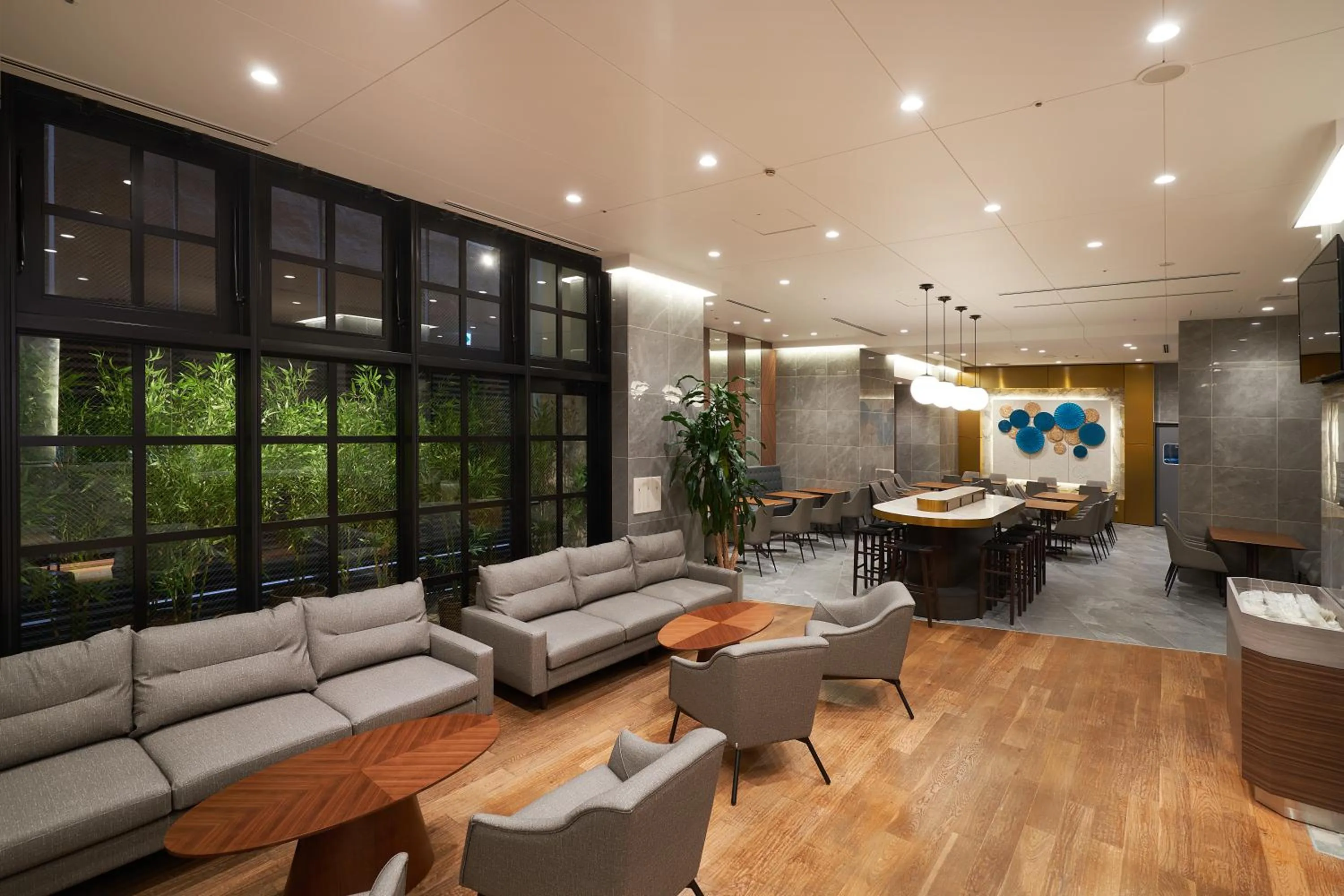 Seating area in Travelodge Honmachi Osaka