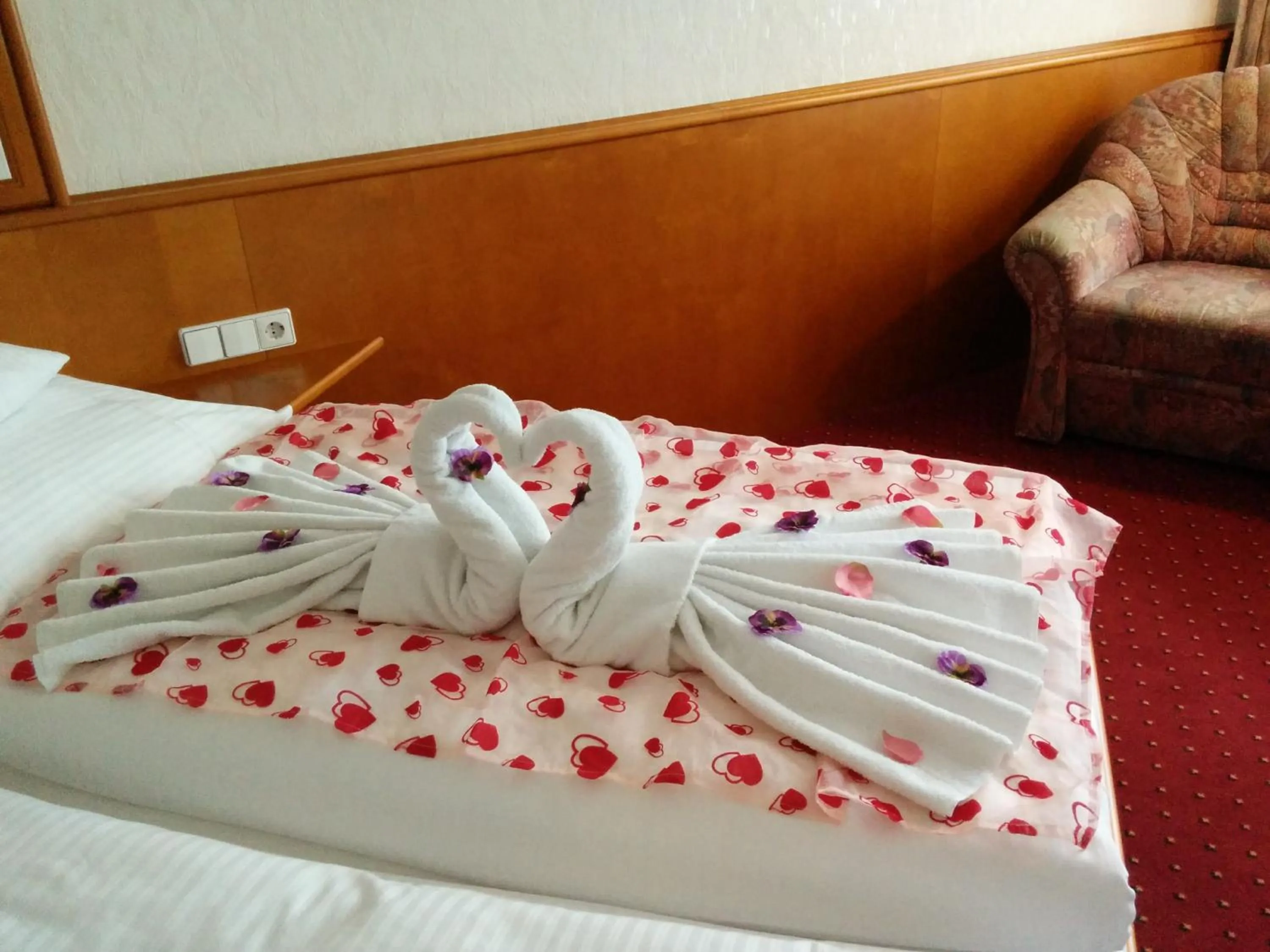 Bed in Wellness Hotel Garni Krone