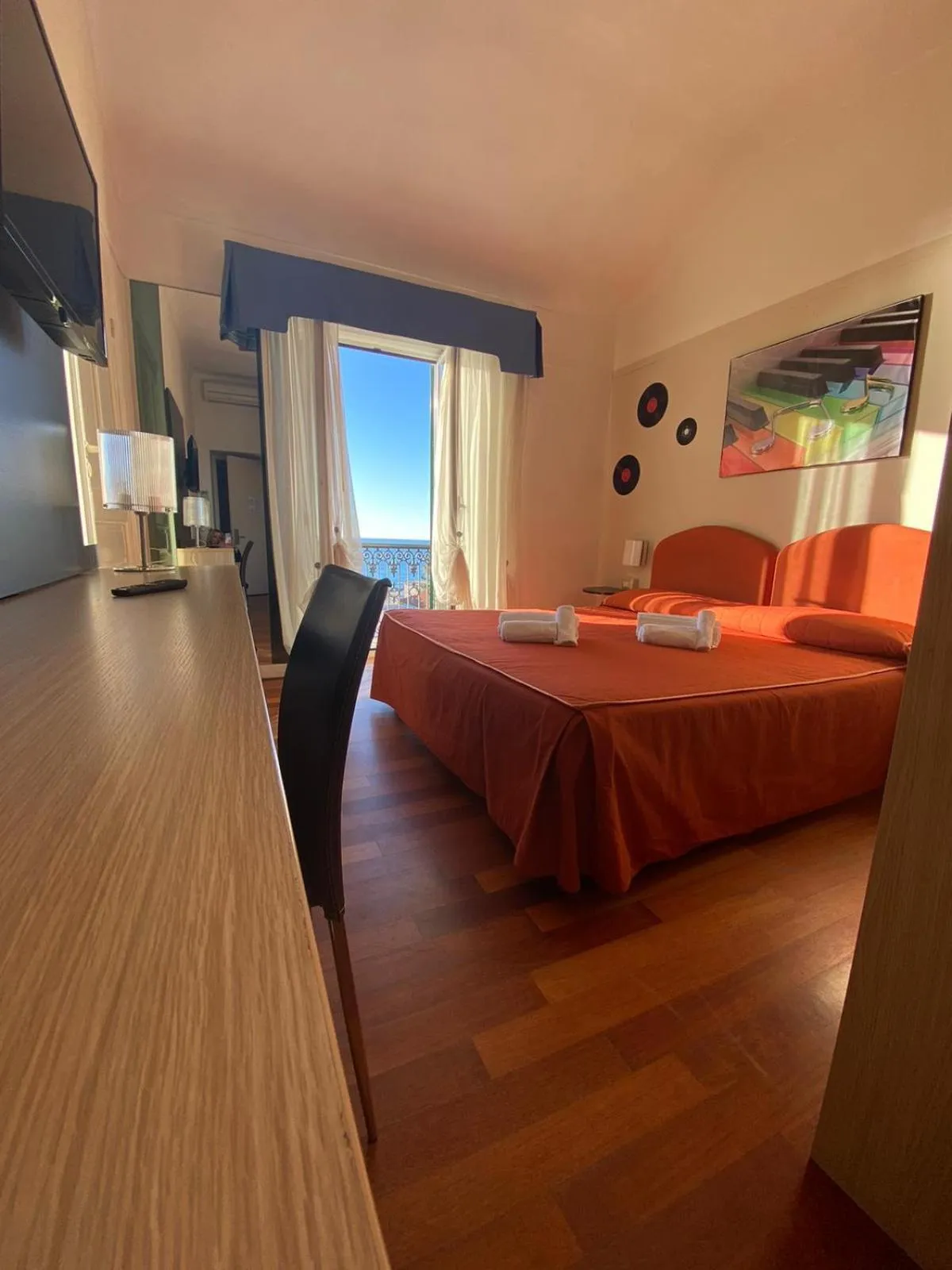 Bed in Hotel Morandi