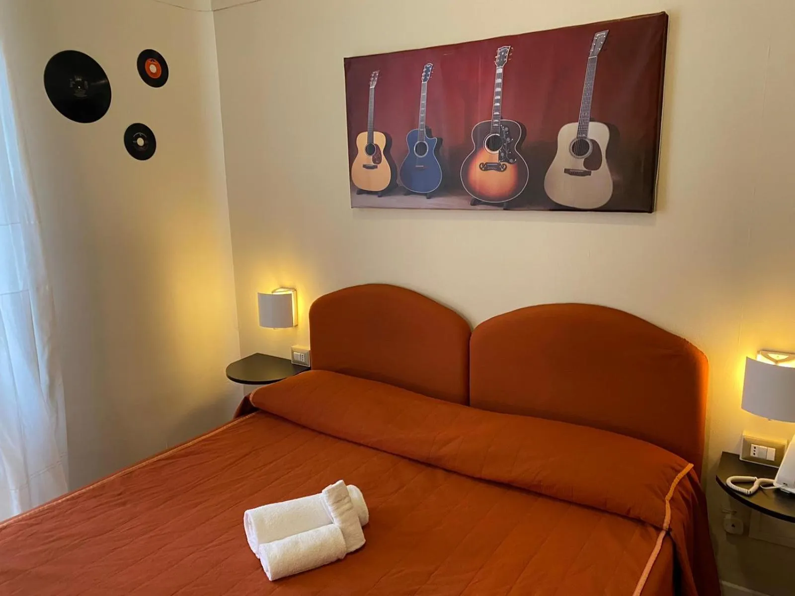 Bed in Hotel Morandi