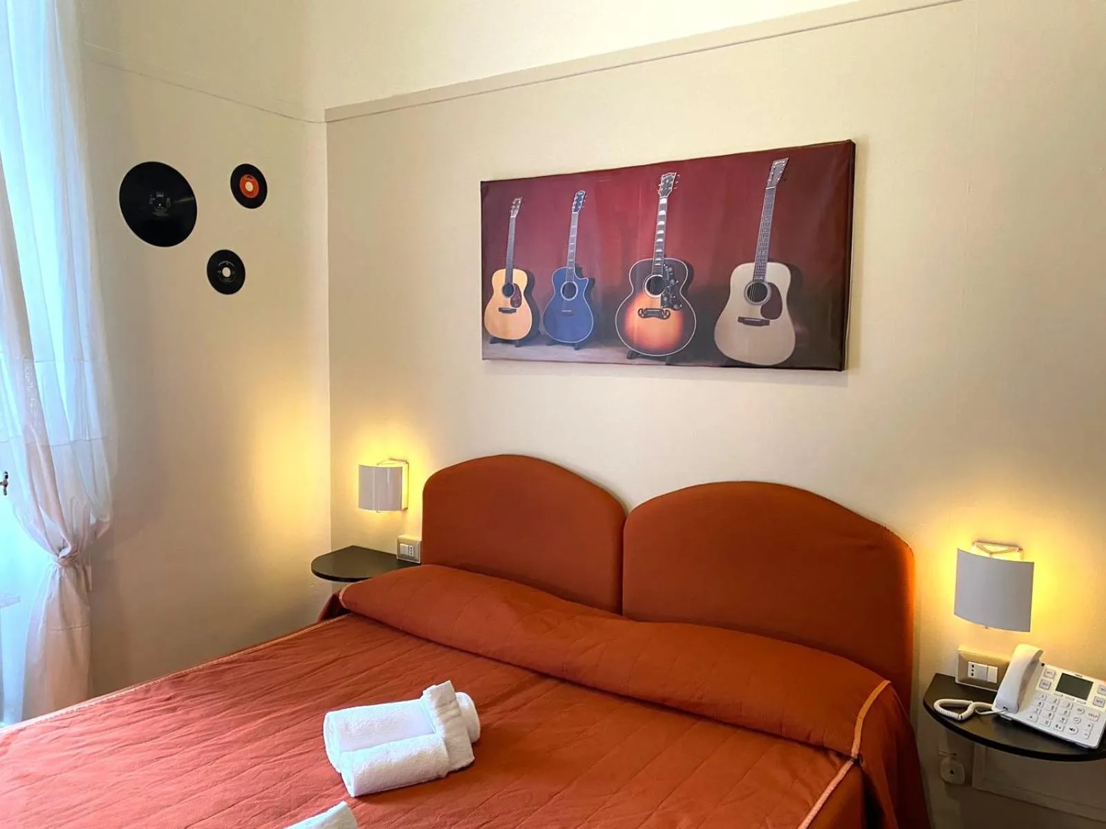 Bed in Hotel Morandi