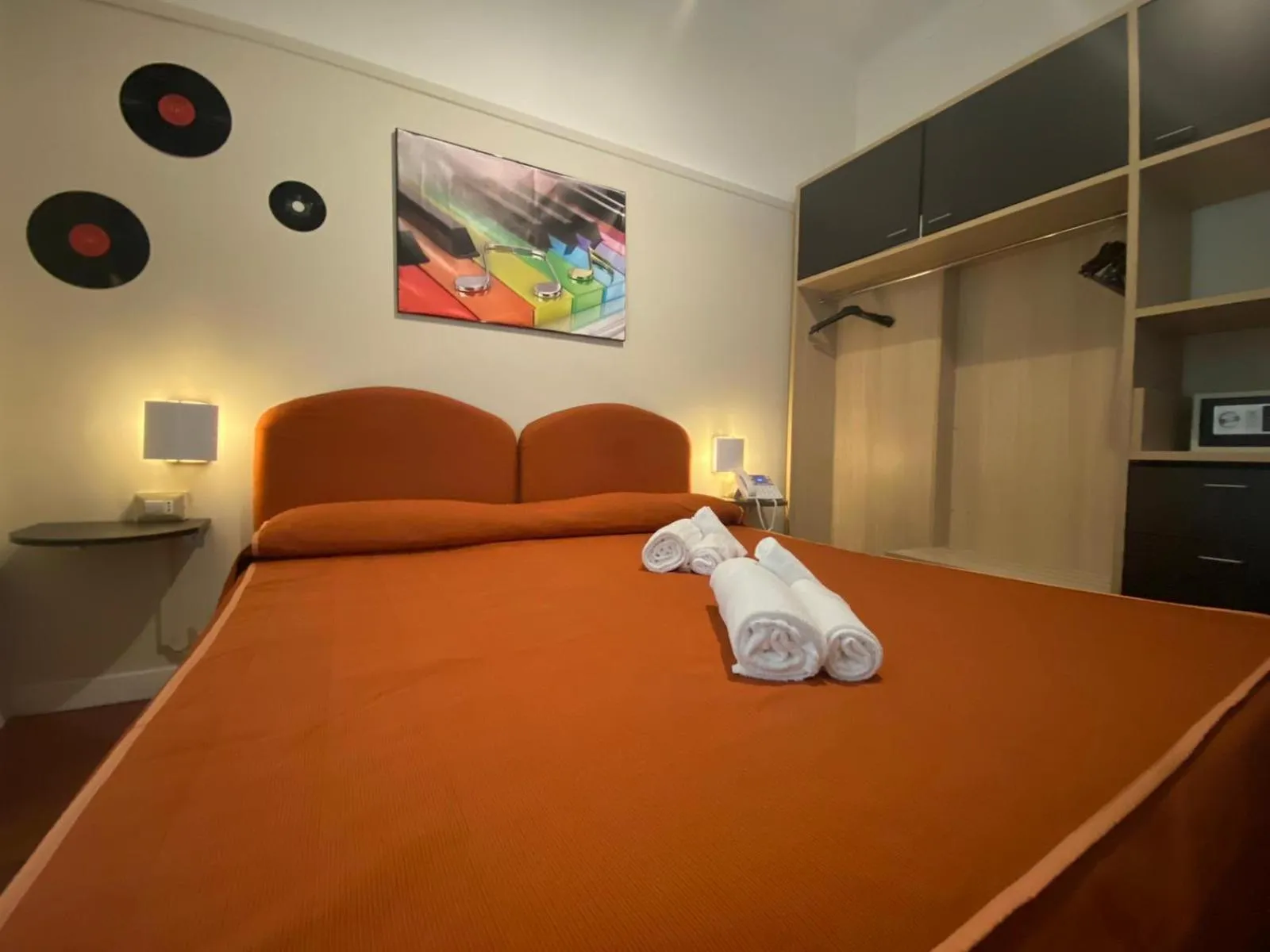 Bed in Hotel Morandi