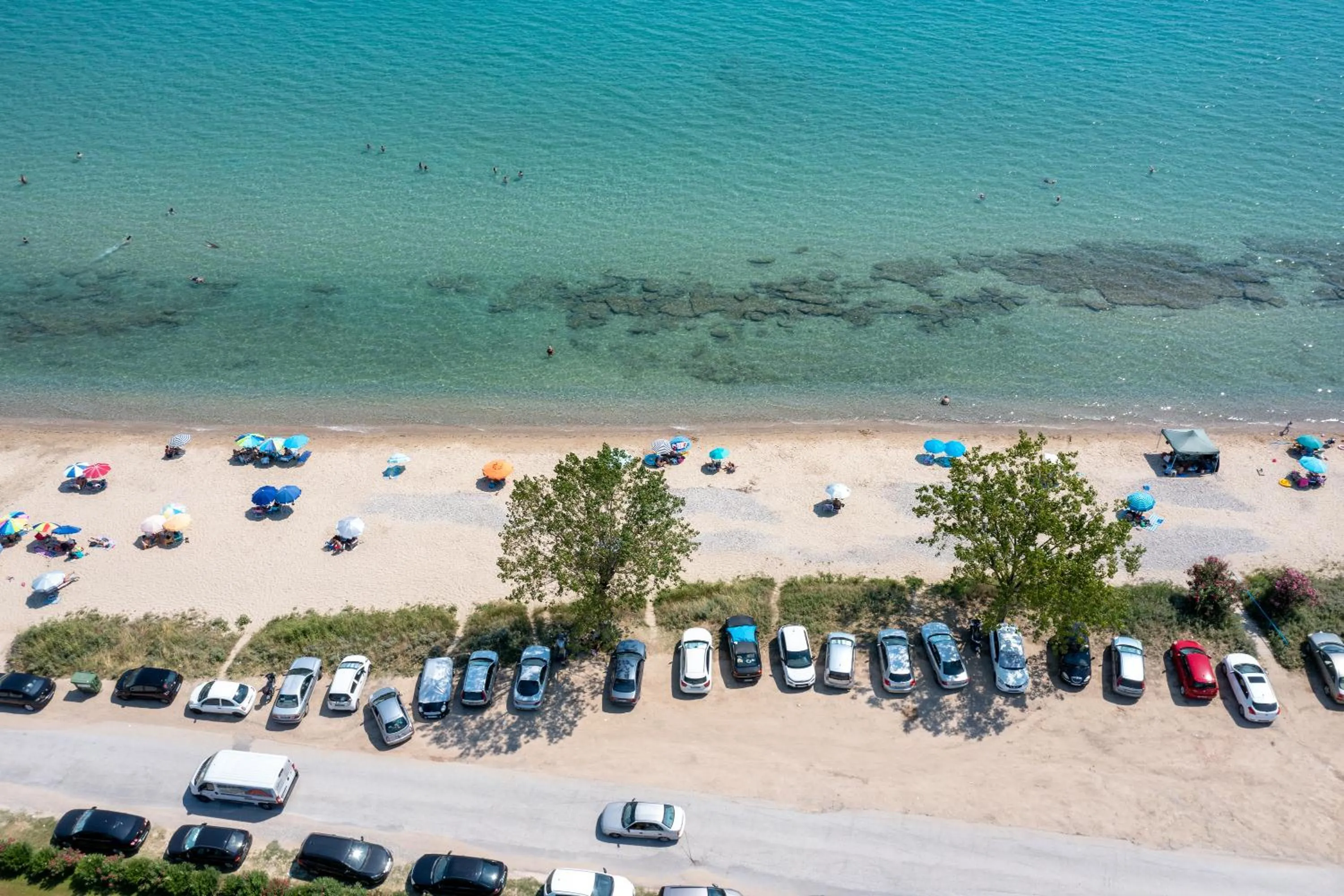 Bird's eye view in Mykoniatika Villas