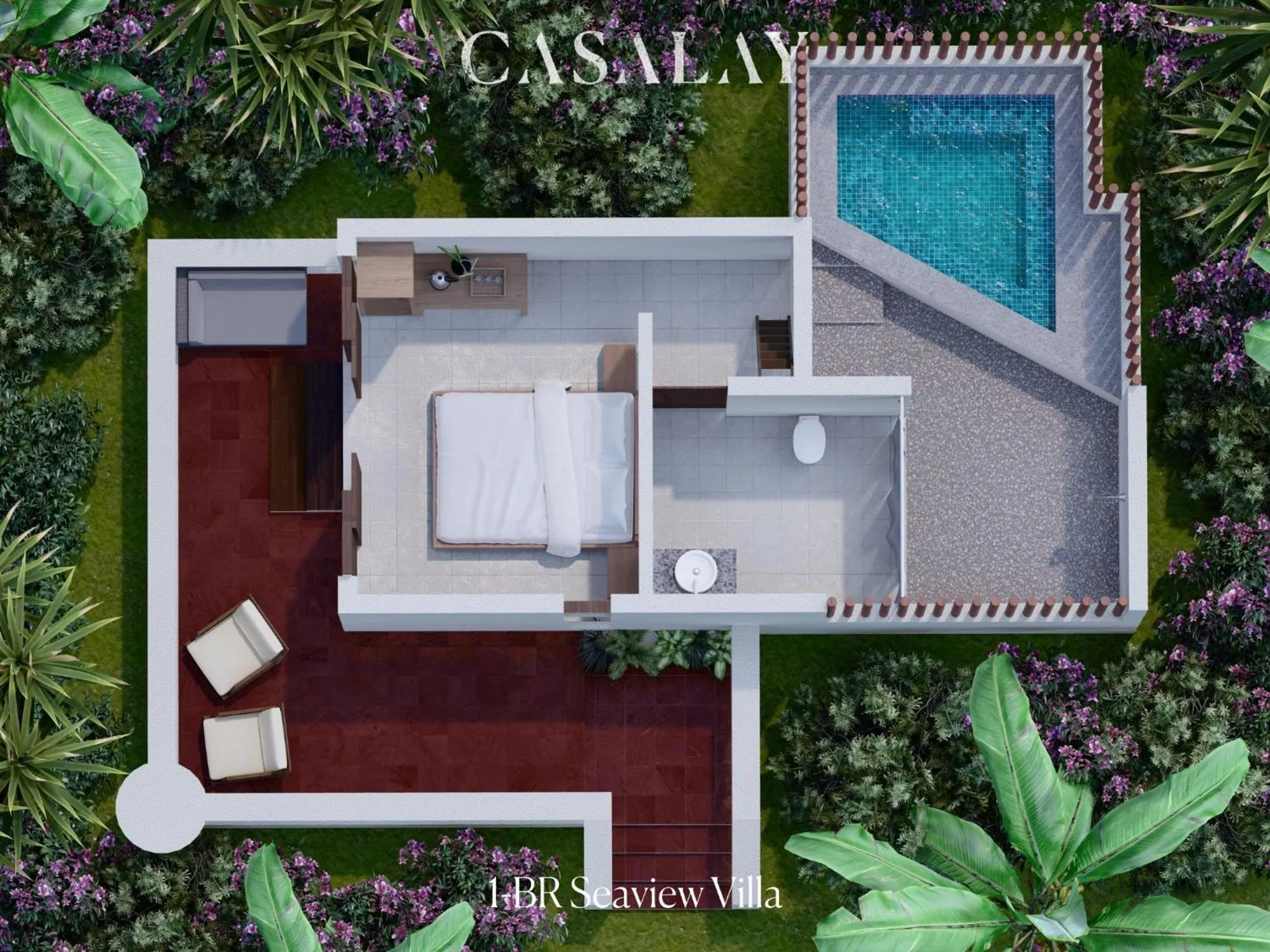 Floor plan in Casalay Boutique Villas & Dive