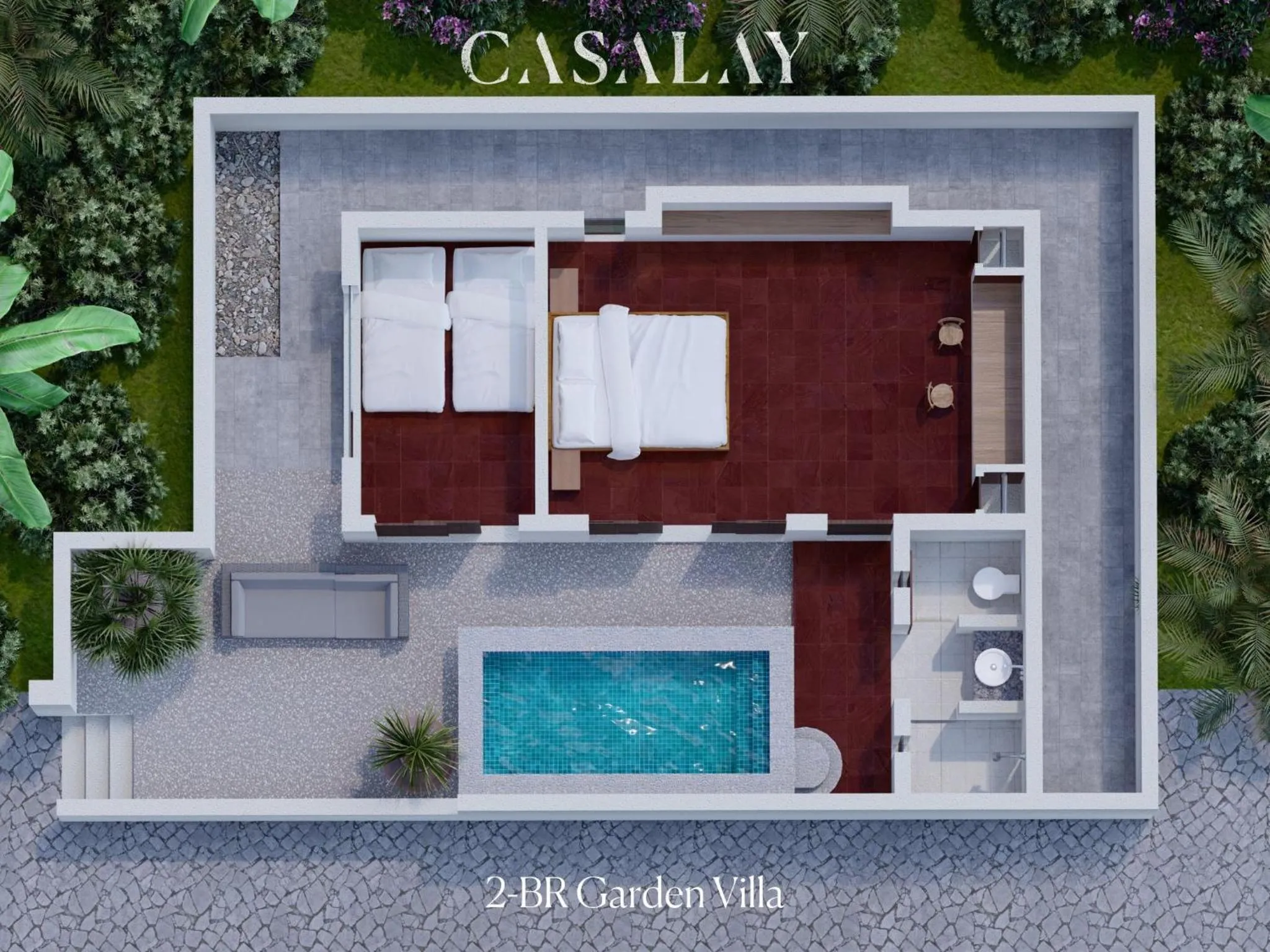 Floor plan in Casalay Boutique Villas & Dive