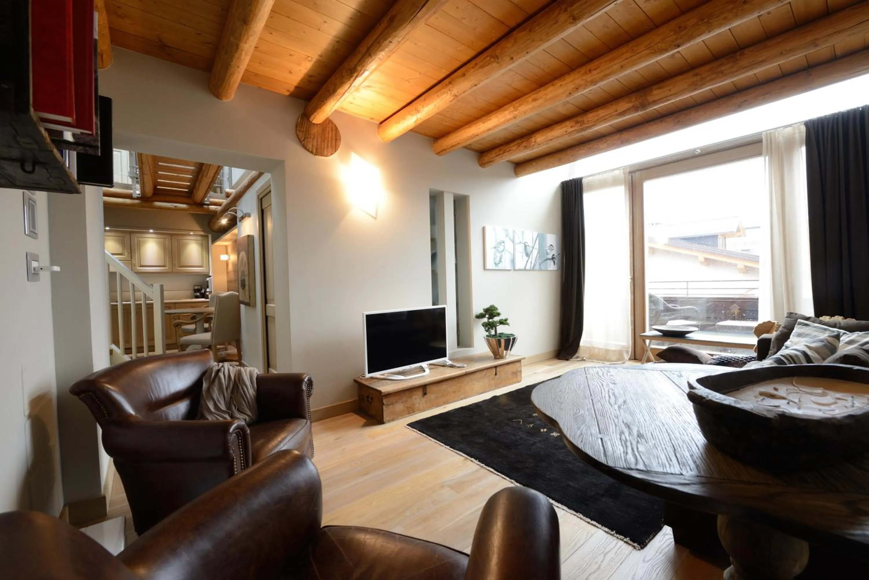 Living room in Hotel Vecchia Stazione Mountain Elegance
