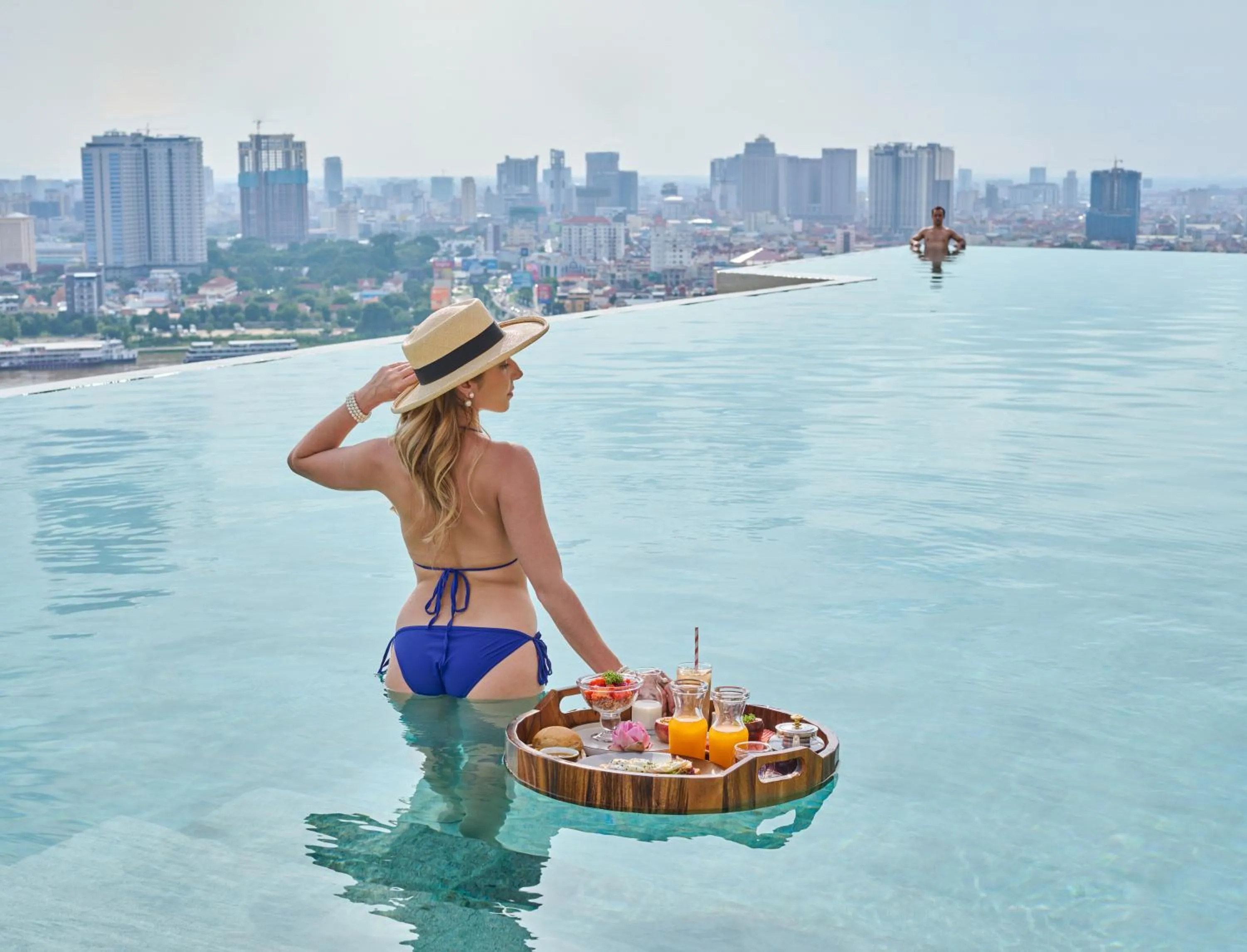 Swimming pool in The Peninsula Phnom Penh