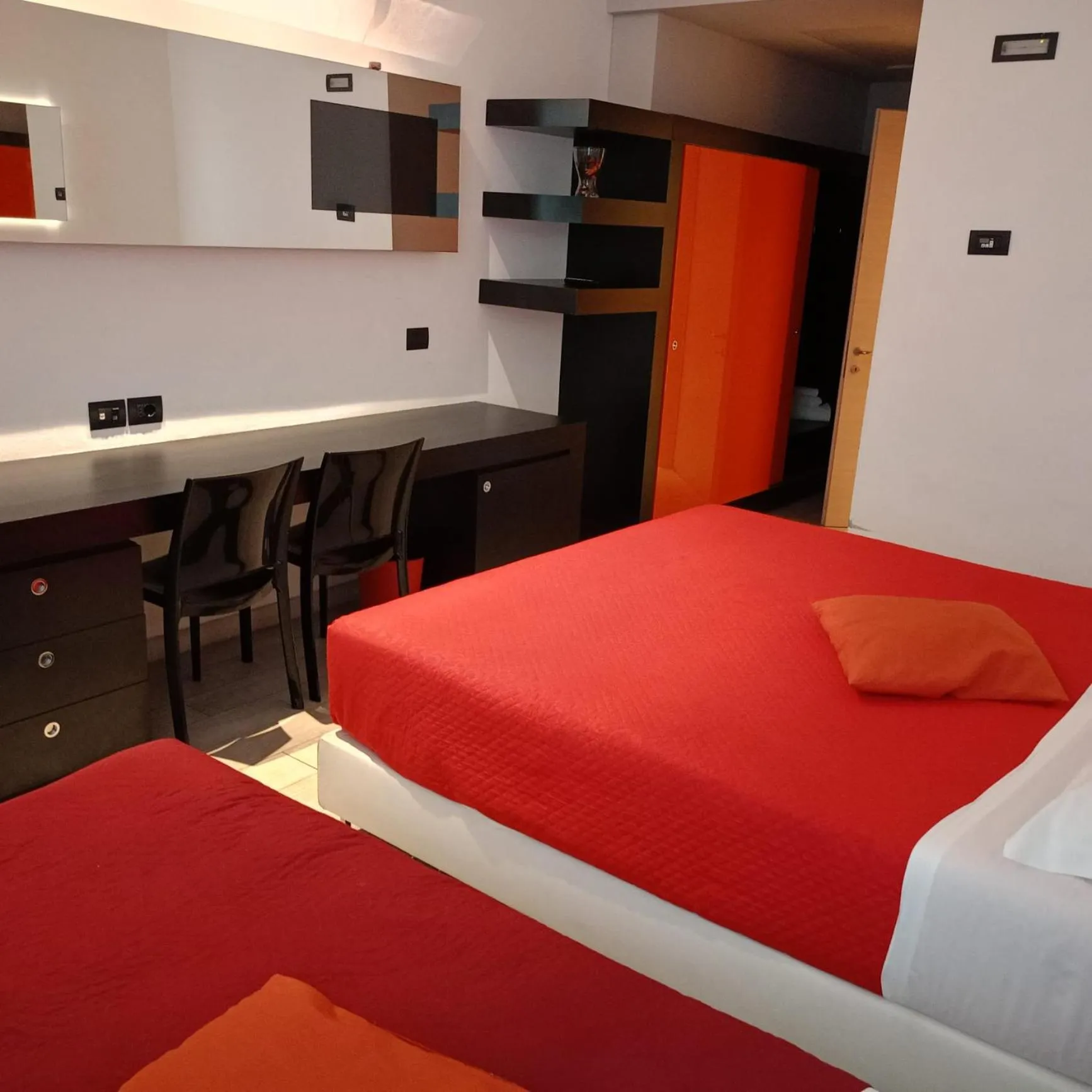 Bed in Blue Shades Hotel