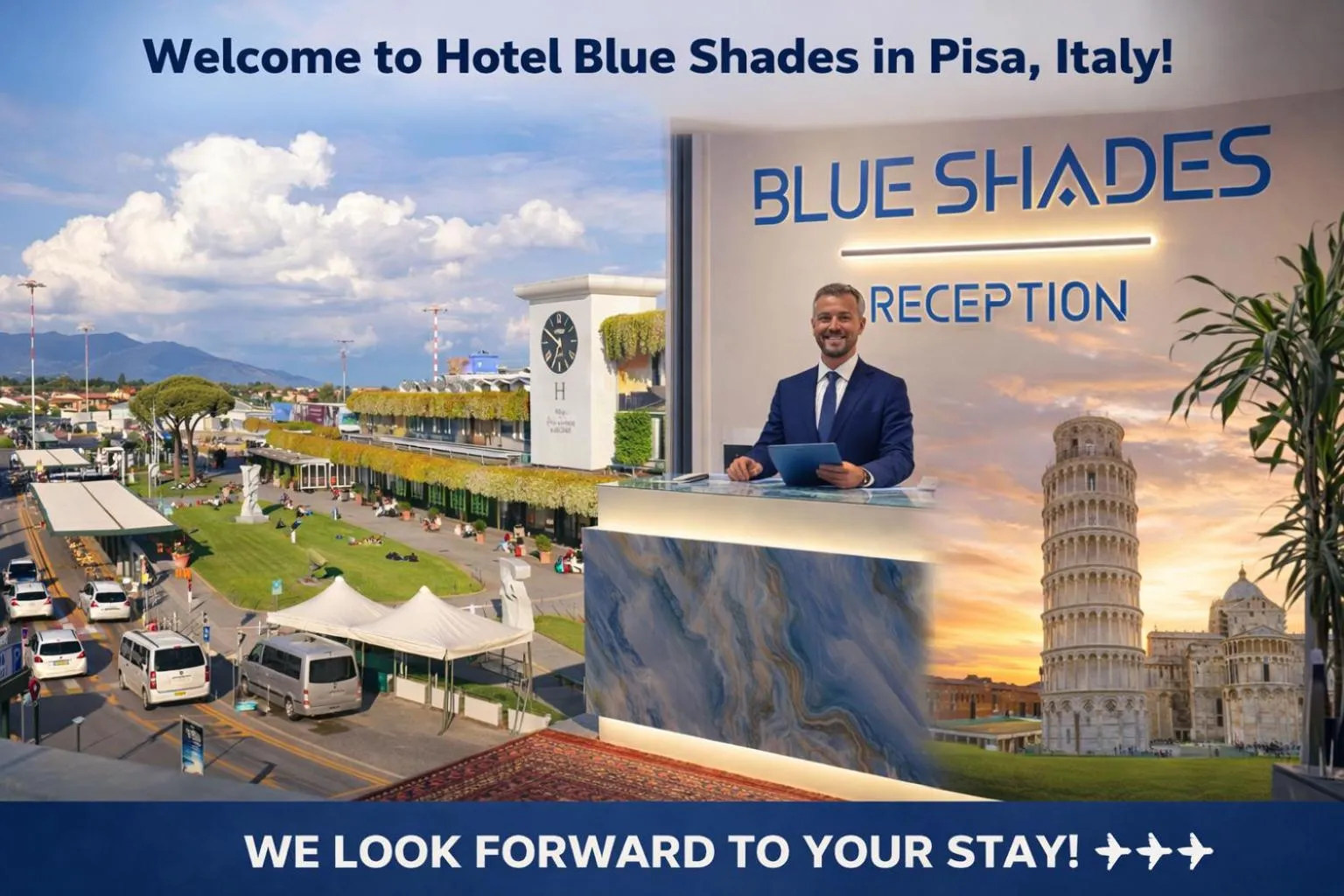 Lobby or reception in Blue Shades Hotel