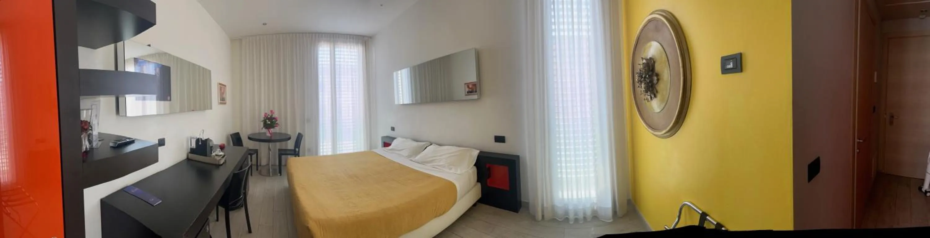 Bedroom in Blue Shades Hotel